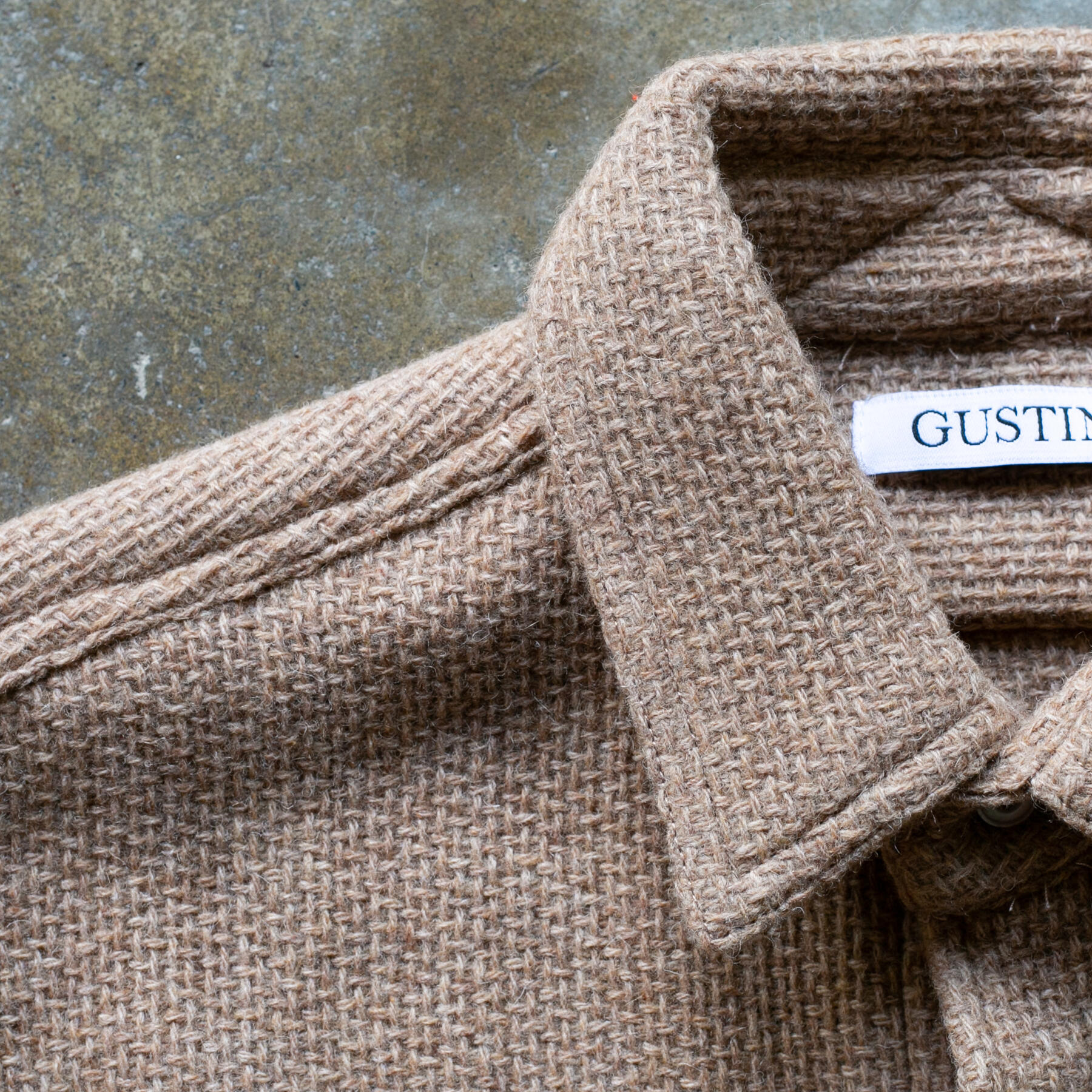 gustin #1267 monster rope shirt - wheat