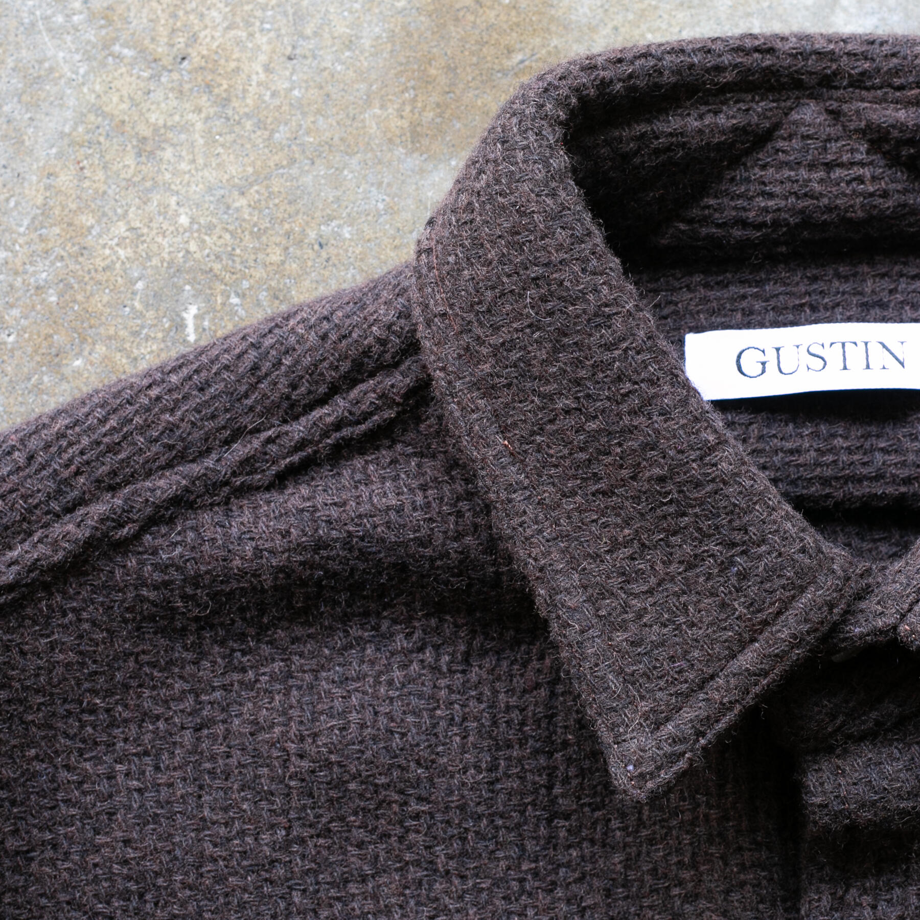 gustin #1268 monster rope shirt - walnut