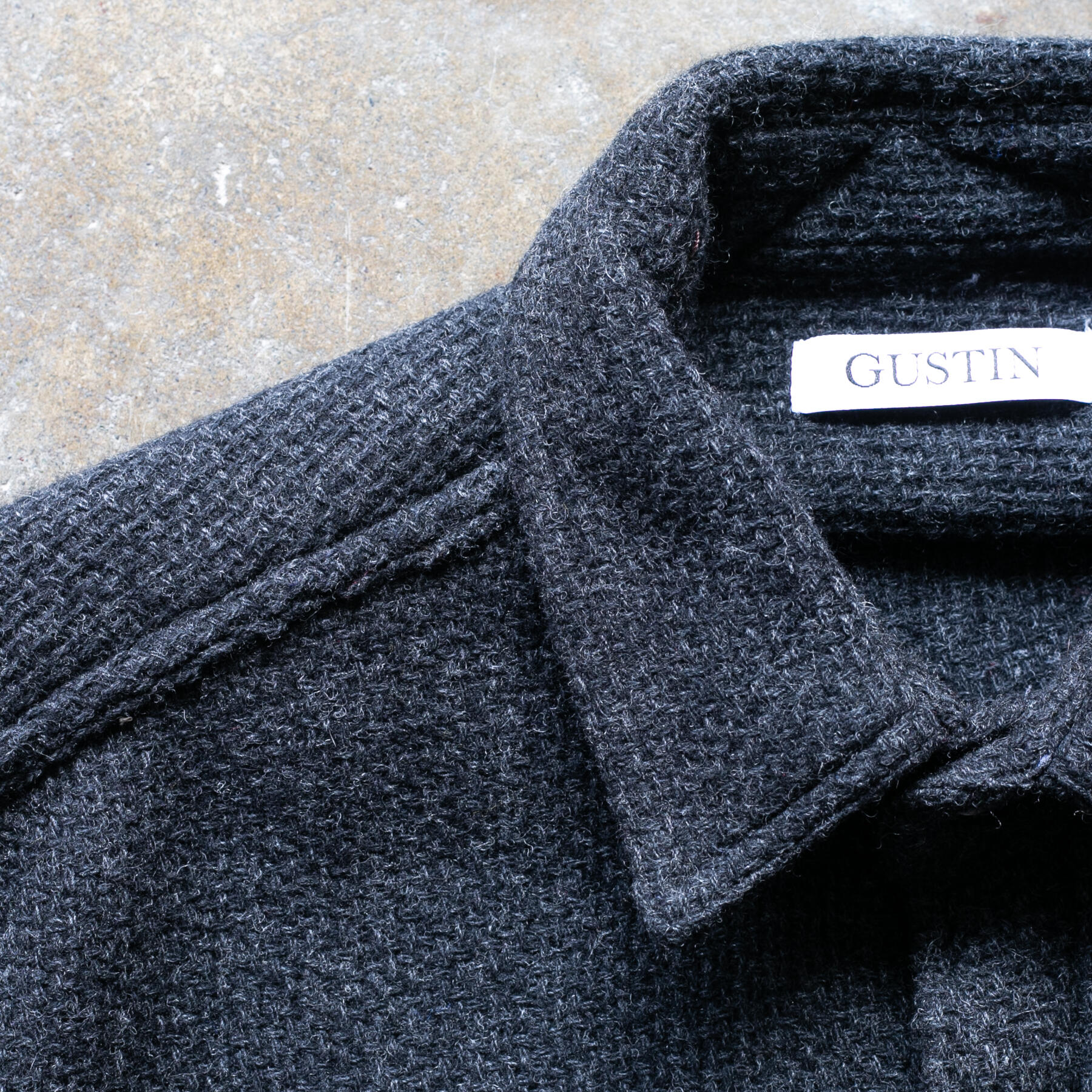 gustin #1269 monster rope shirt - charcoal