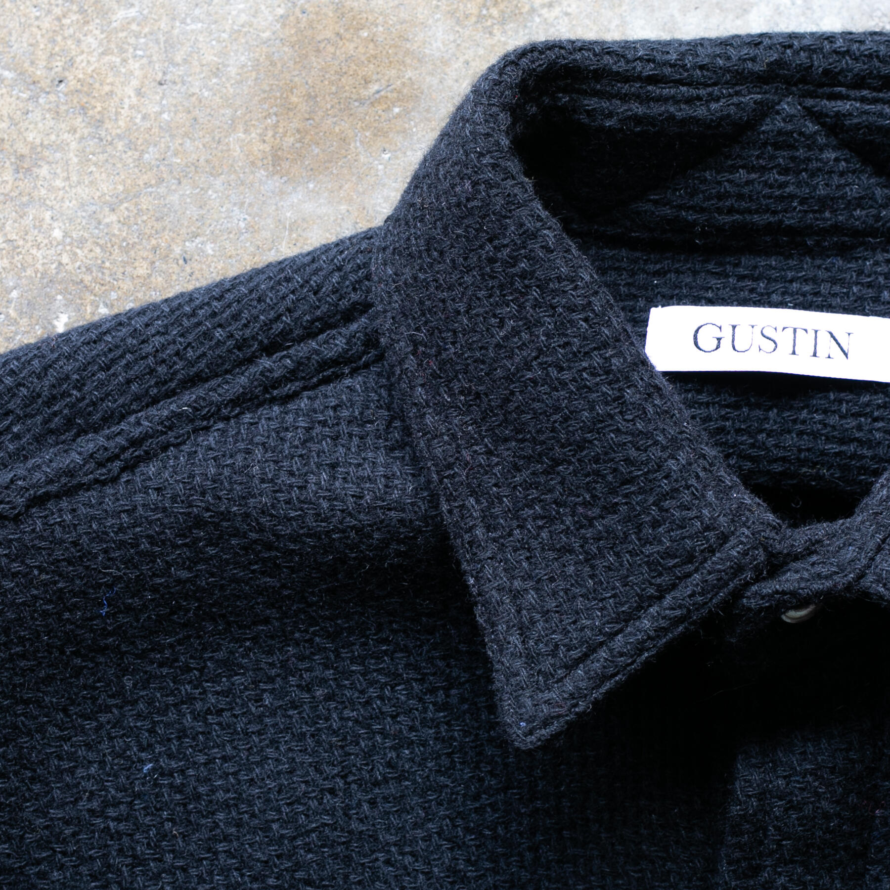 gustin #1270 monster rope shirt - black