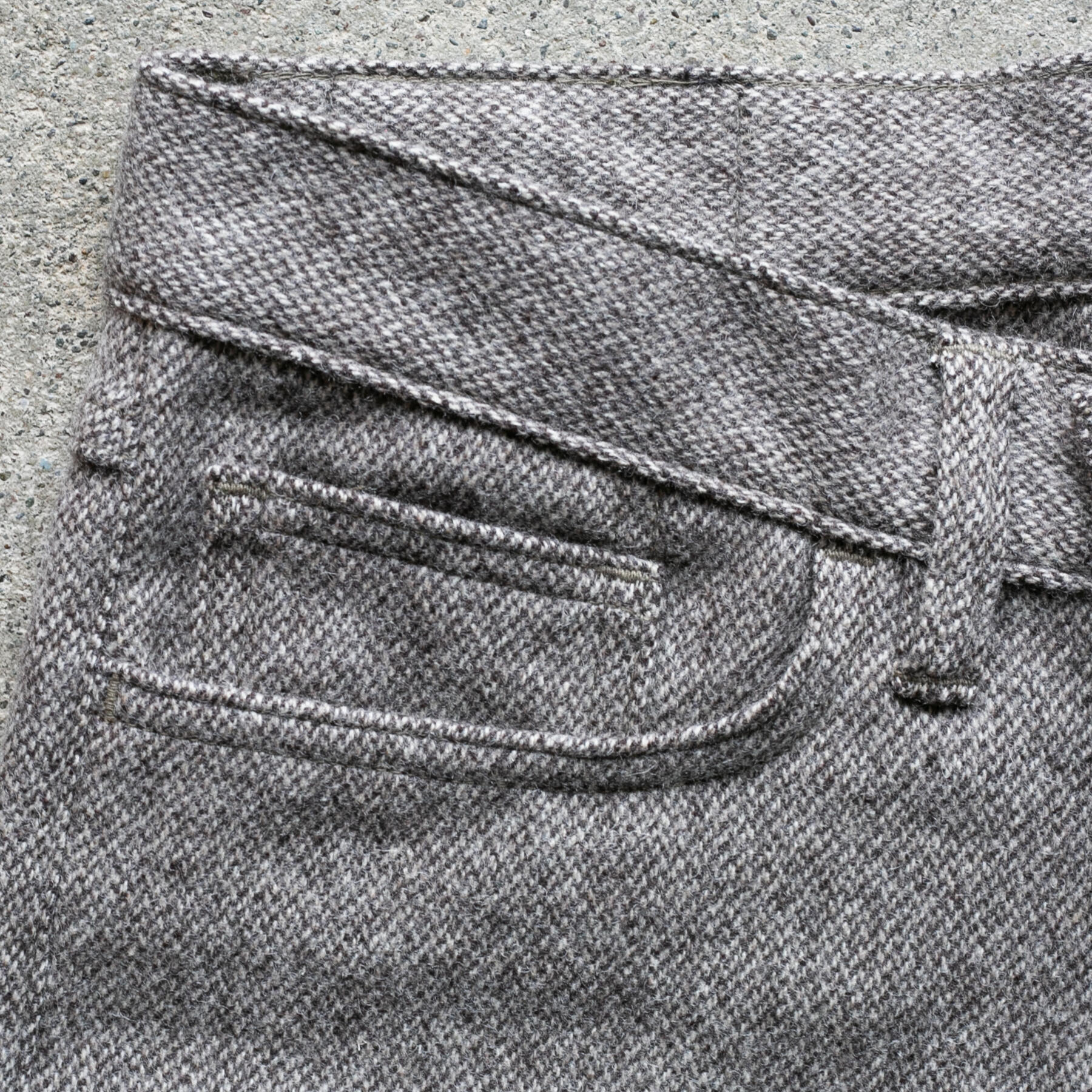 gustin #452 ultrasoft stretch wool 5 pocket - steel