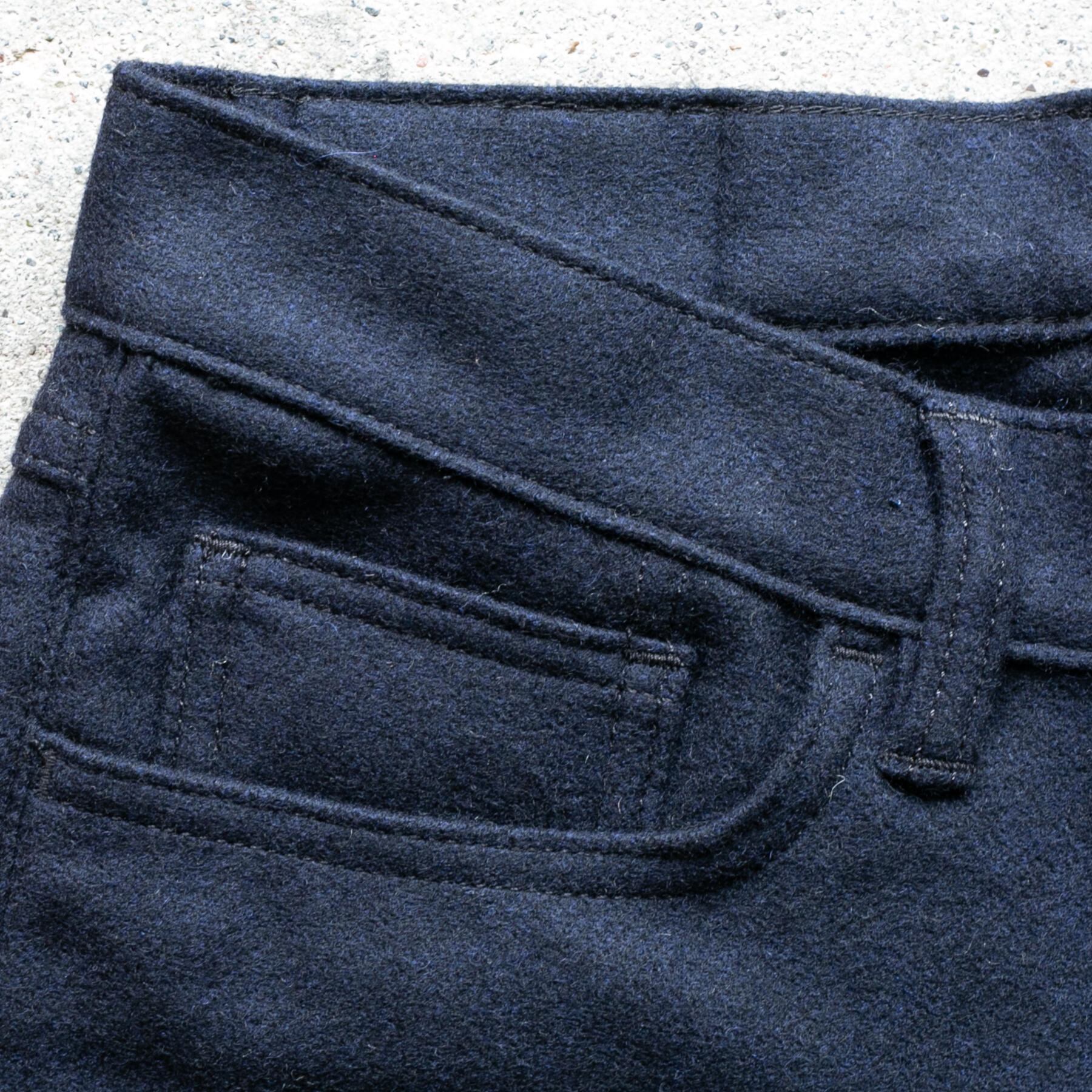 gustin #454 ultrasoft stretch wool 5 pocket - midnight