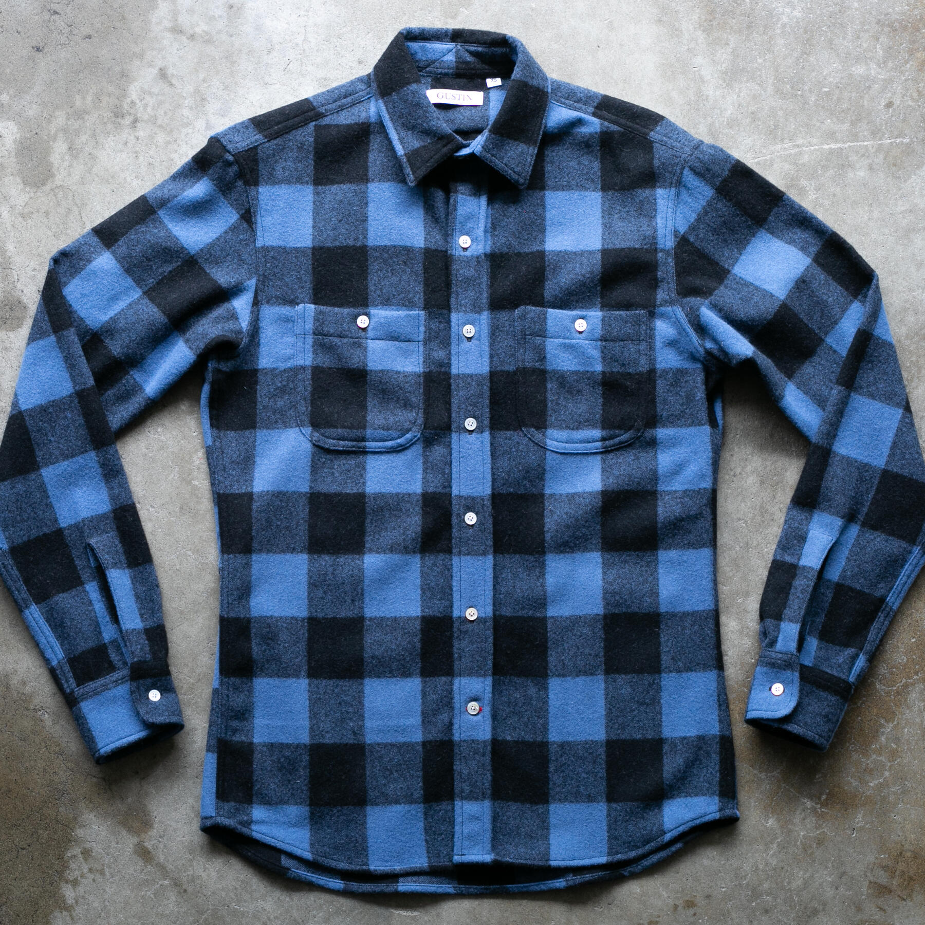 gustin #1277 electric buffalo check - cobalt