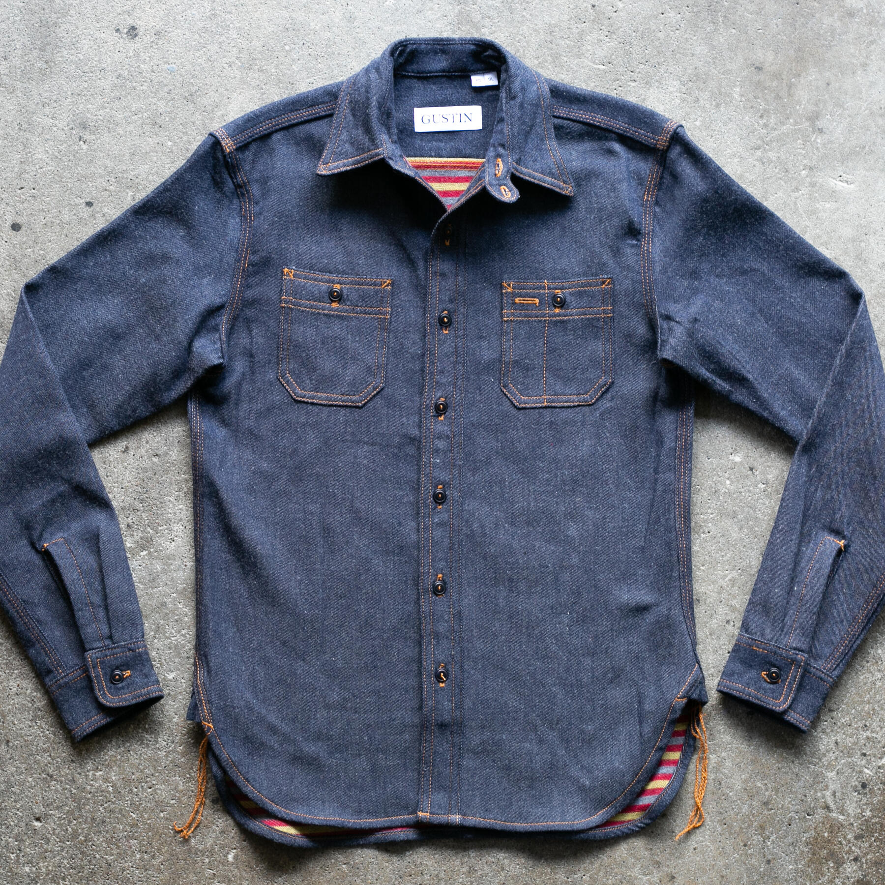 gustin #181 japan double flannel workshirt
