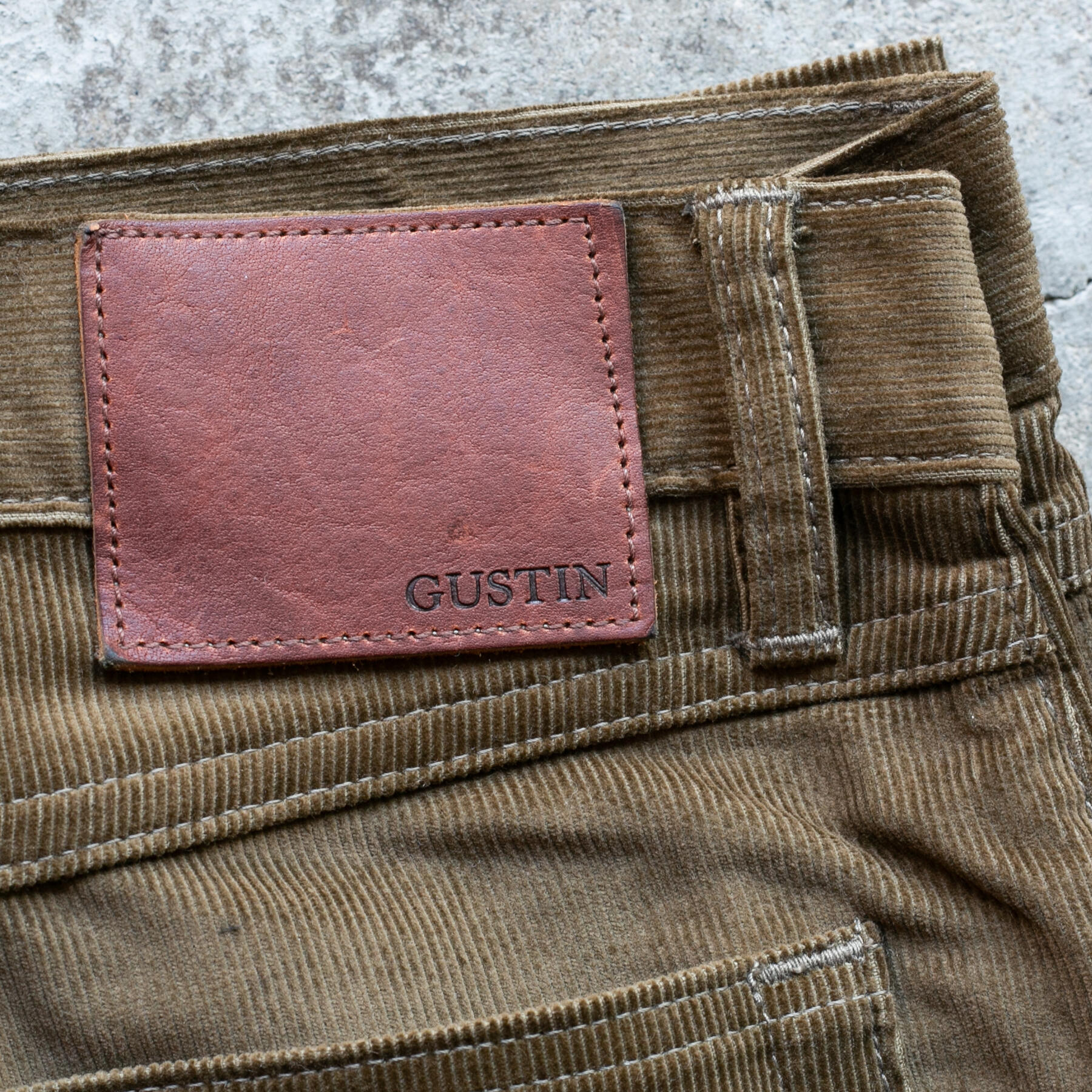 gustin #456 the pima corduroys - olive