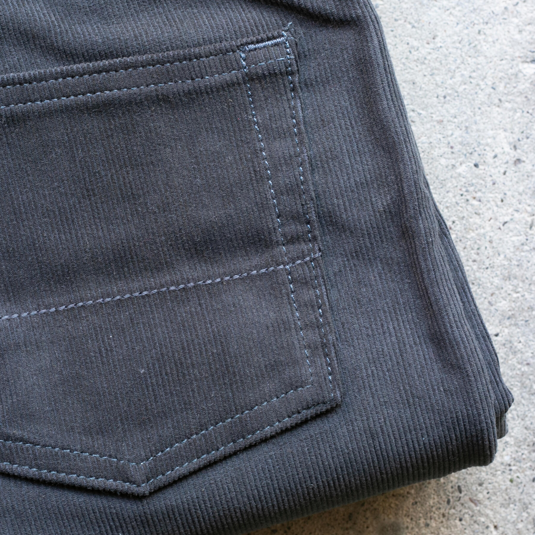 gustin #457 the pima corduroys - charcoal