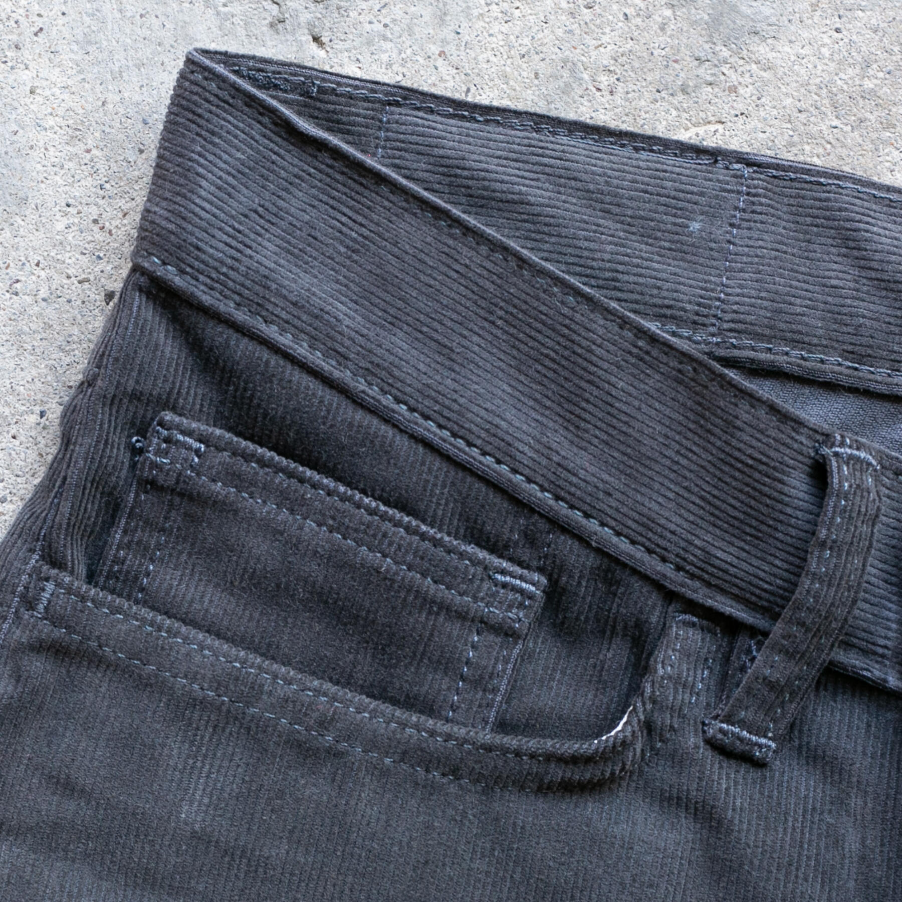 gustin #457 the pima corduroys - charcoal