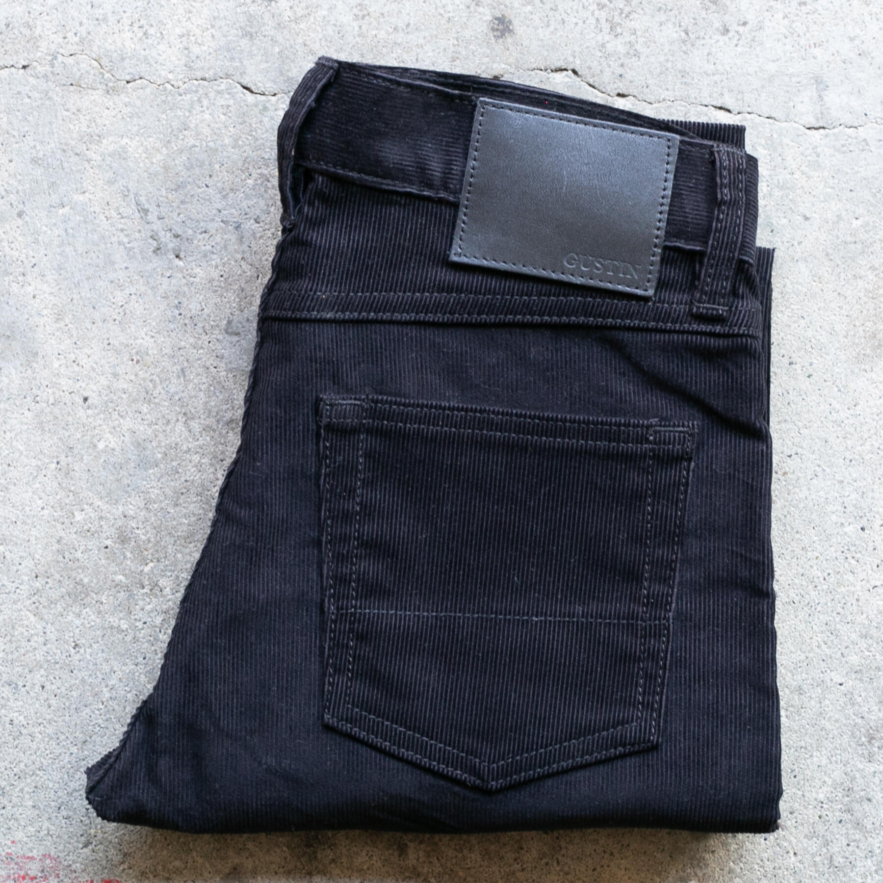 gustin #458 the pima corduroys - black