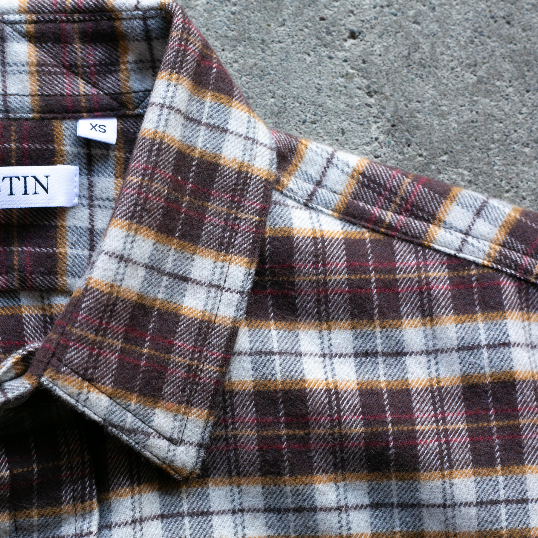 gustin #1287 yak wool shirt - rust