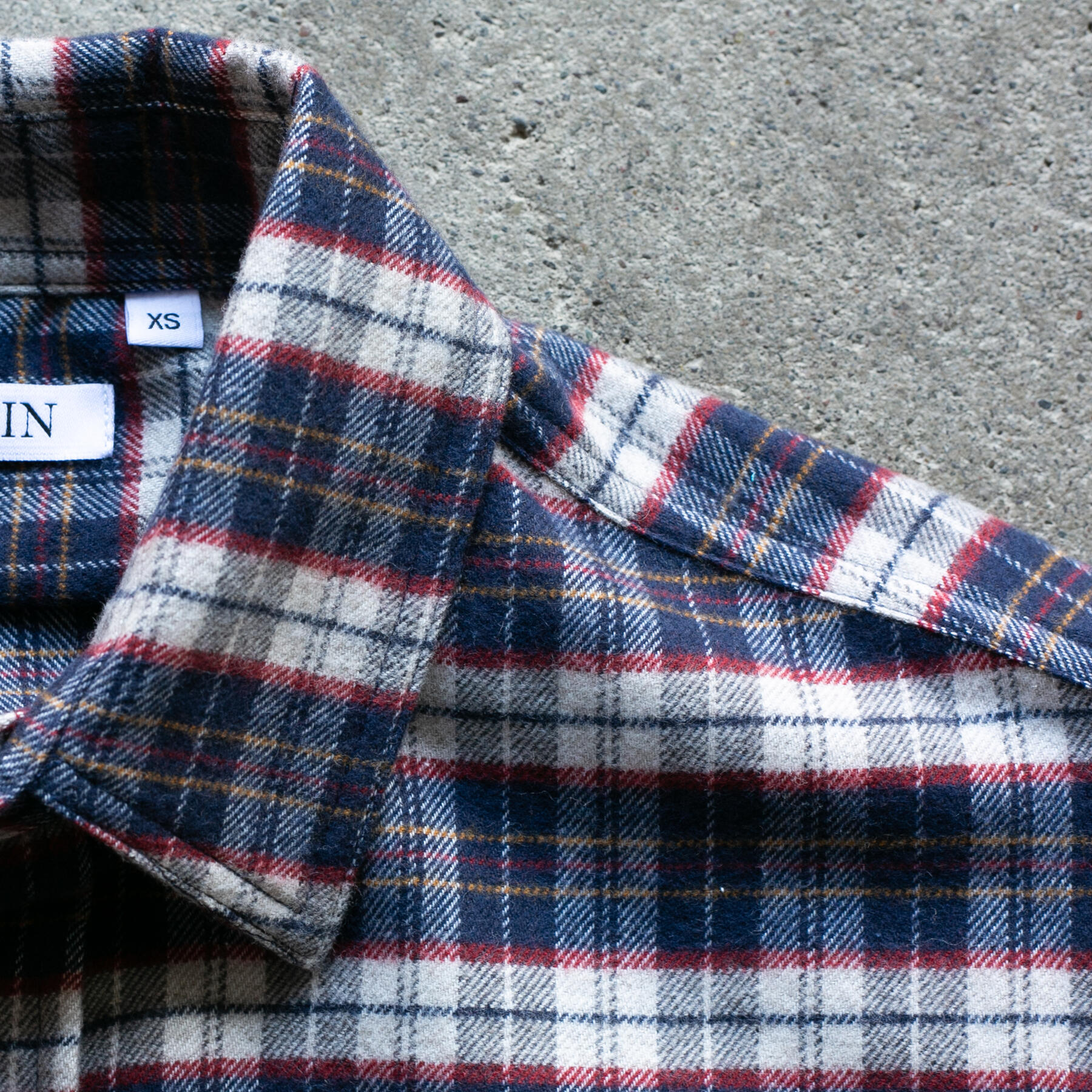 gustin #1288 yak wool shirt - navy