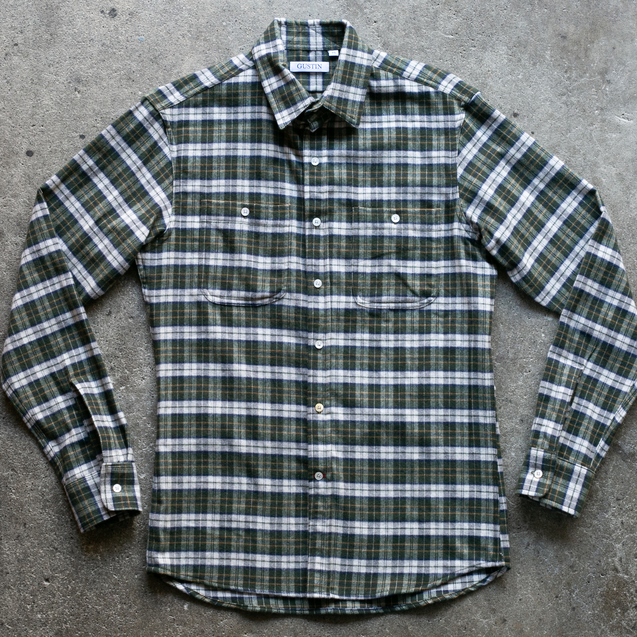 1289 Yak Wool Shirt - Forest | Rugged Long Sleeve Shirts