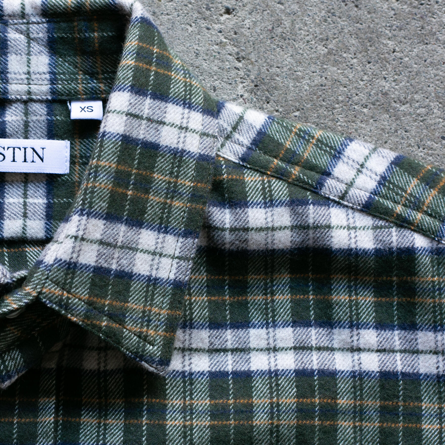 gustin #1289 yak wool shirt - forest
