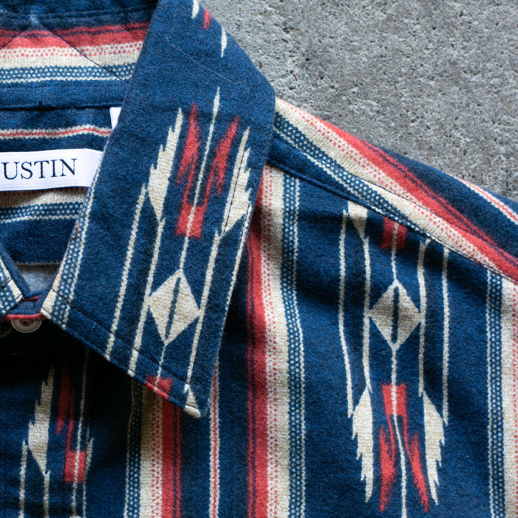 gustin #1293 wild west shirt - blue