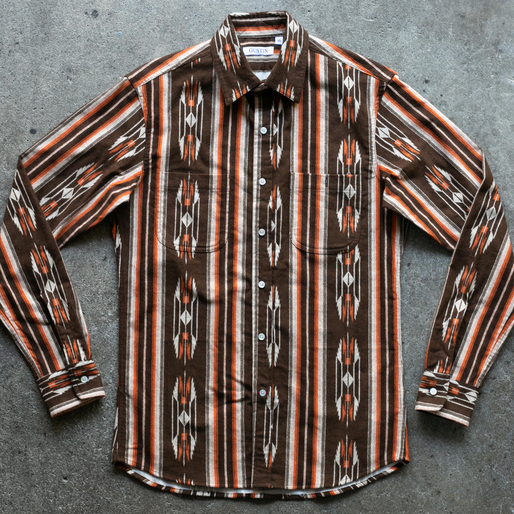 gustin #1291 wild west shirt - wood