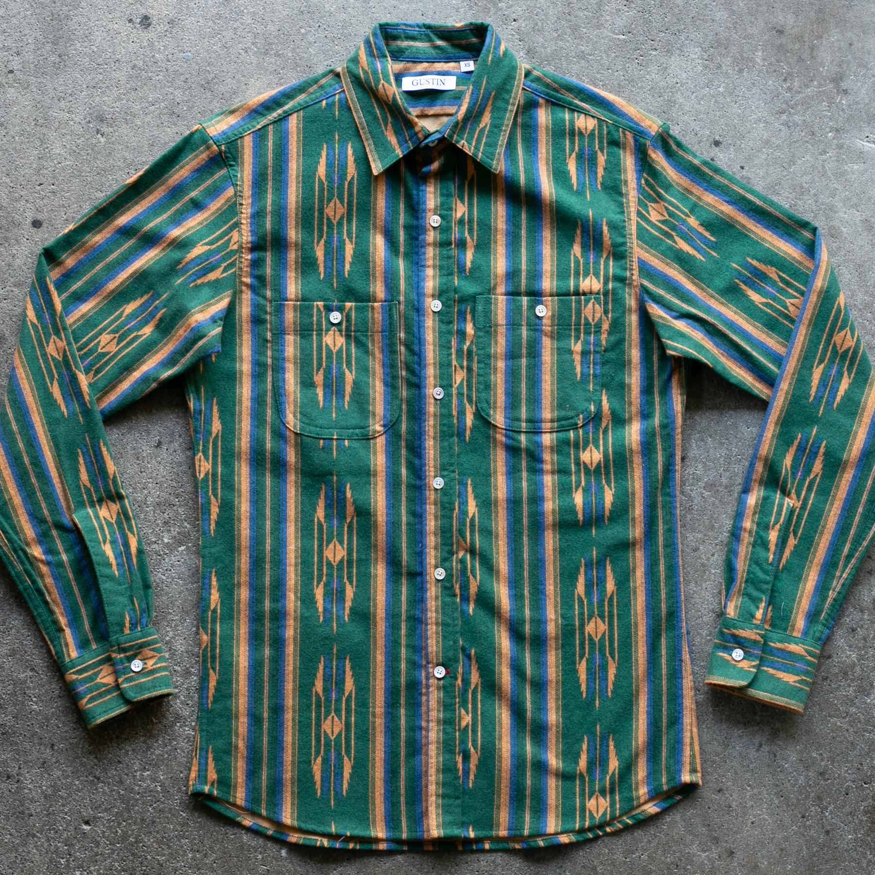 gustin #1290 wild west shirt - frog