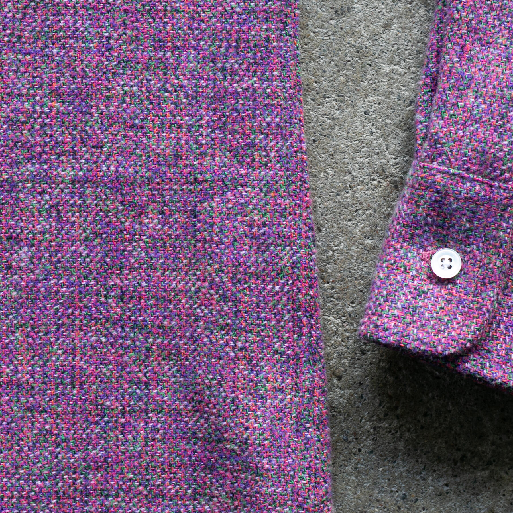 gustin #1294 electric homespun shirt - rainbow