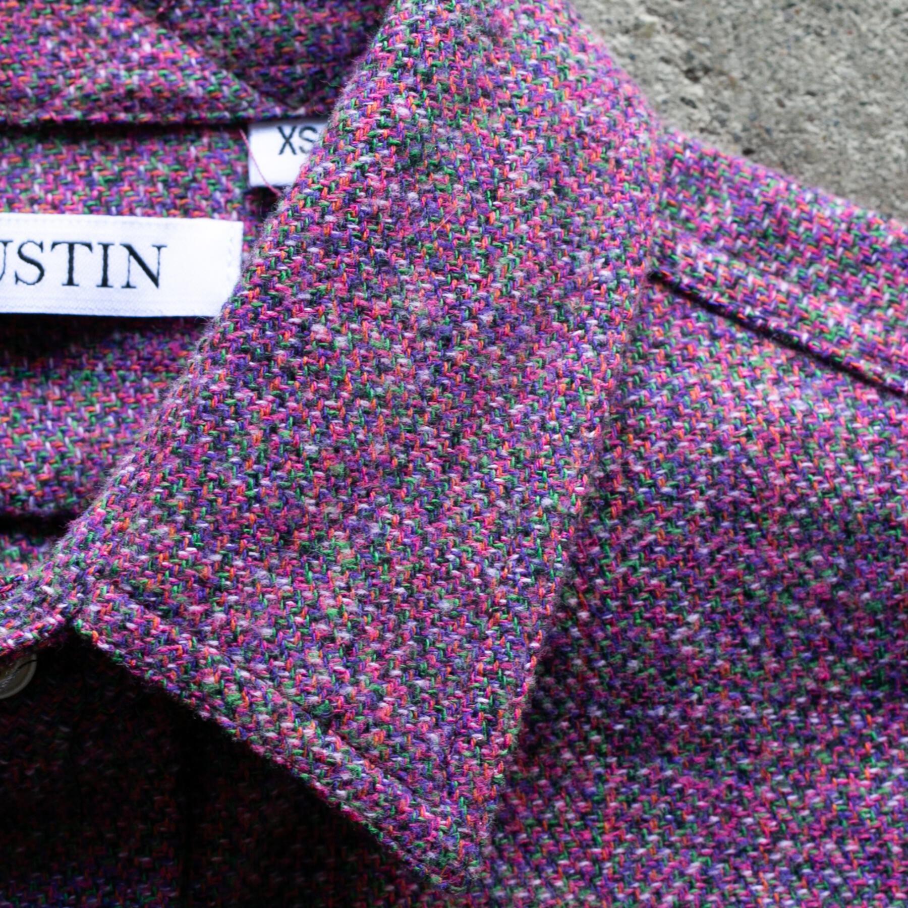 gustin #1294 electric homespun shirt - rainbow