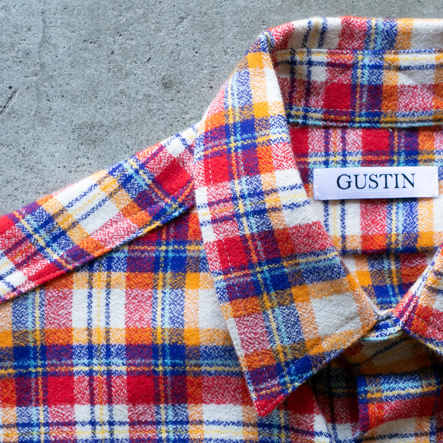 gustin #1300 vivid 50's shirt - rainbow