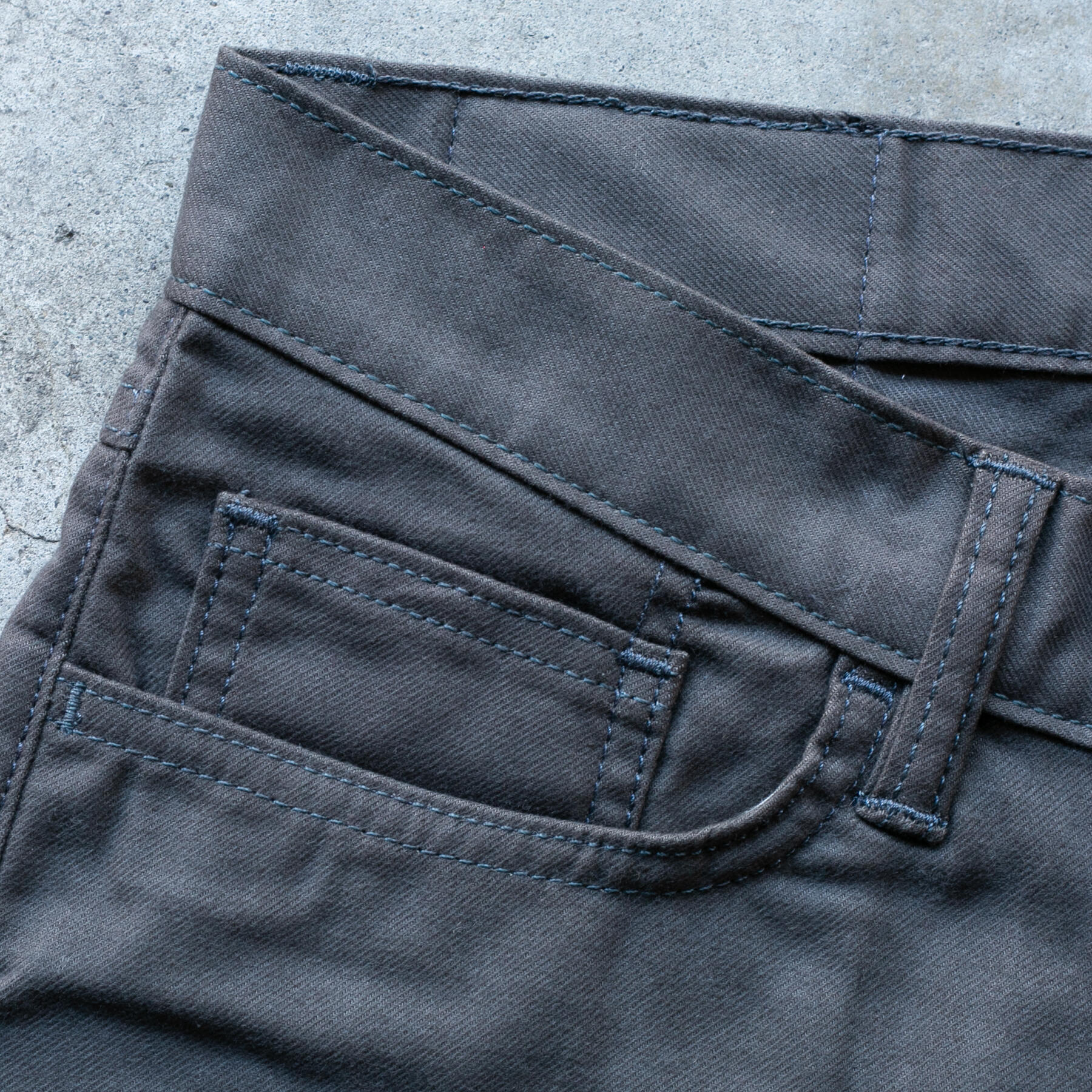 gustin #459 pima twill 5 pocket - gunmetal