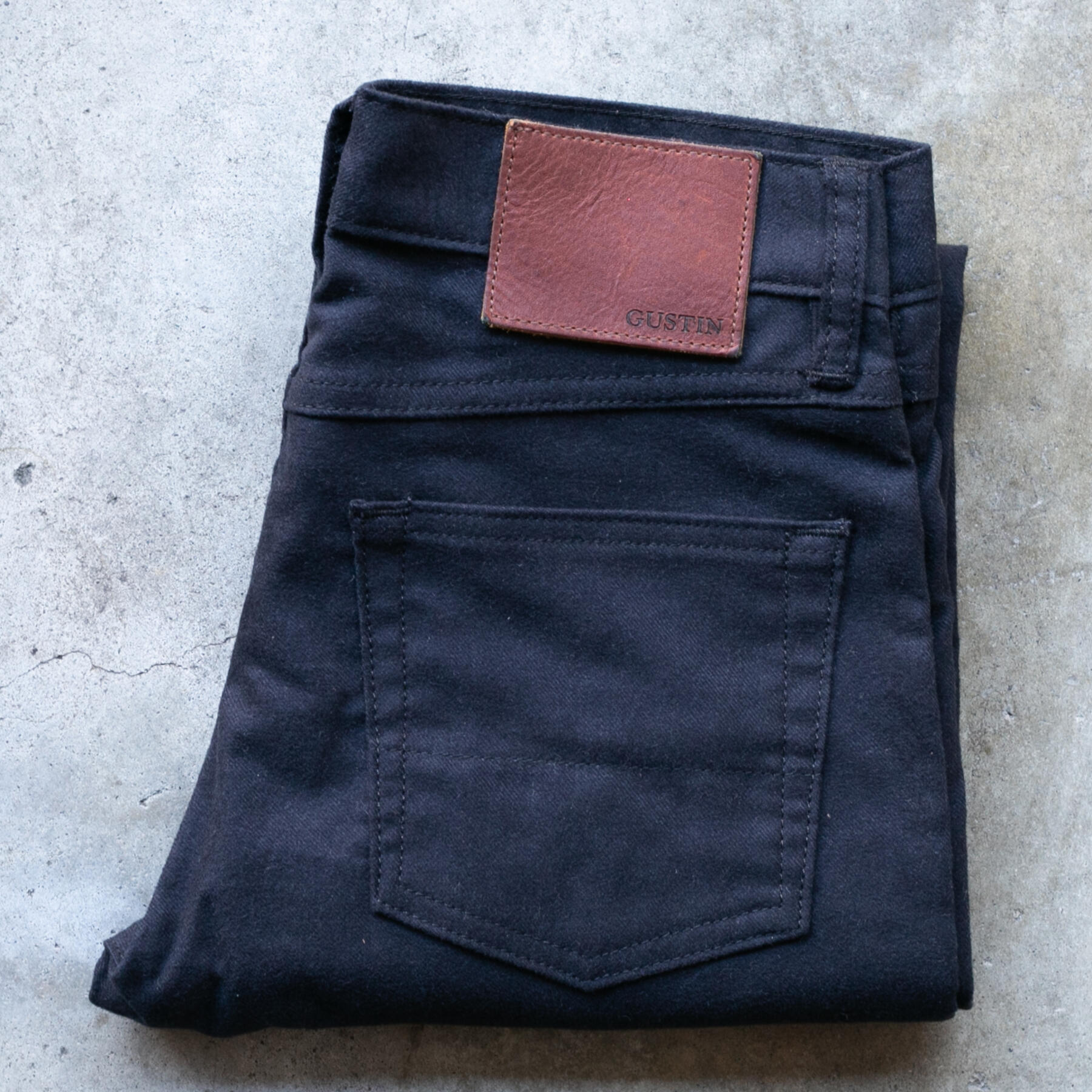 gustin #460 pima twill 5 pocket - midnight