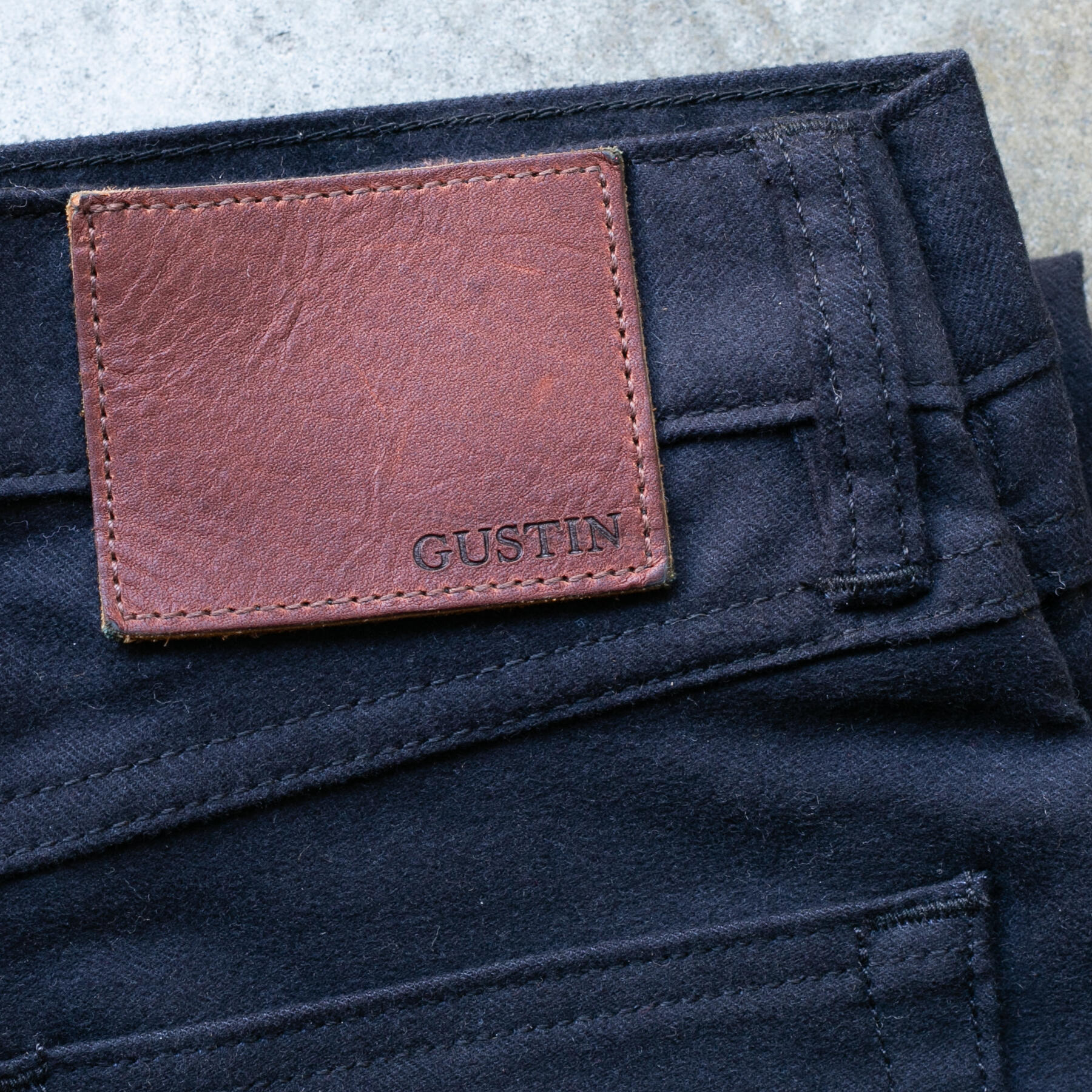 gustin #460 pima twill 5 pocket - midnight