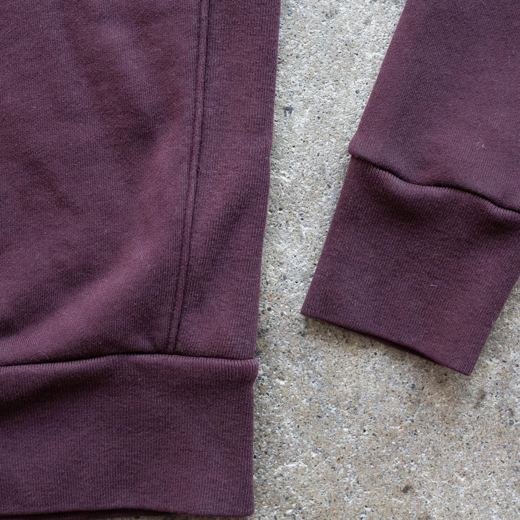 gustin pocket shawl collar sweatshirt - oxblood