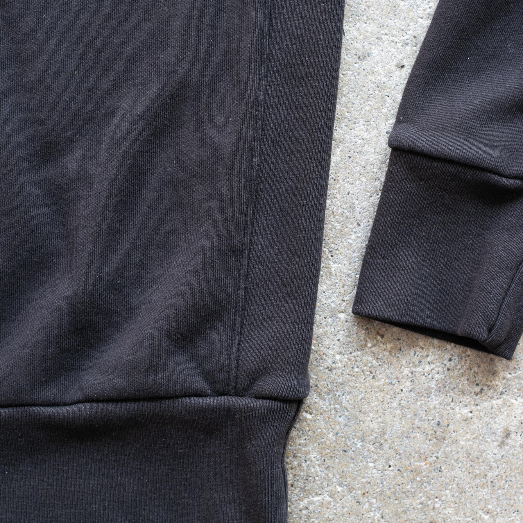 gustin pocket shawl collar sweatshirt - black