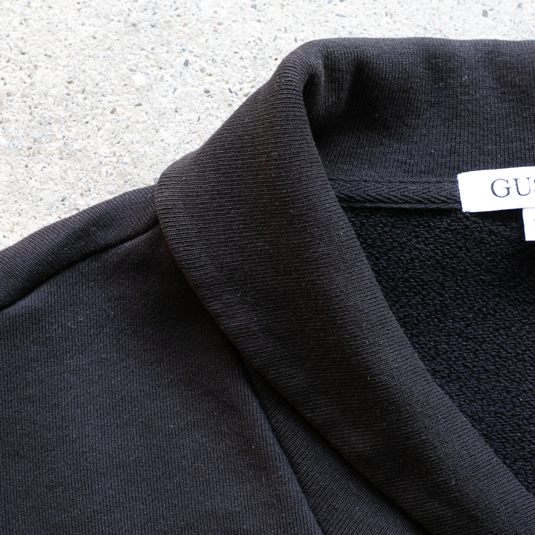 gustin pocket shawl collar sweatshirt - black