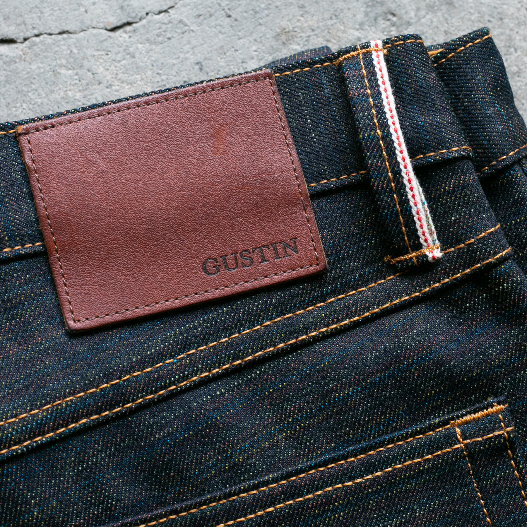 gustin #541 the rainbow selvedge