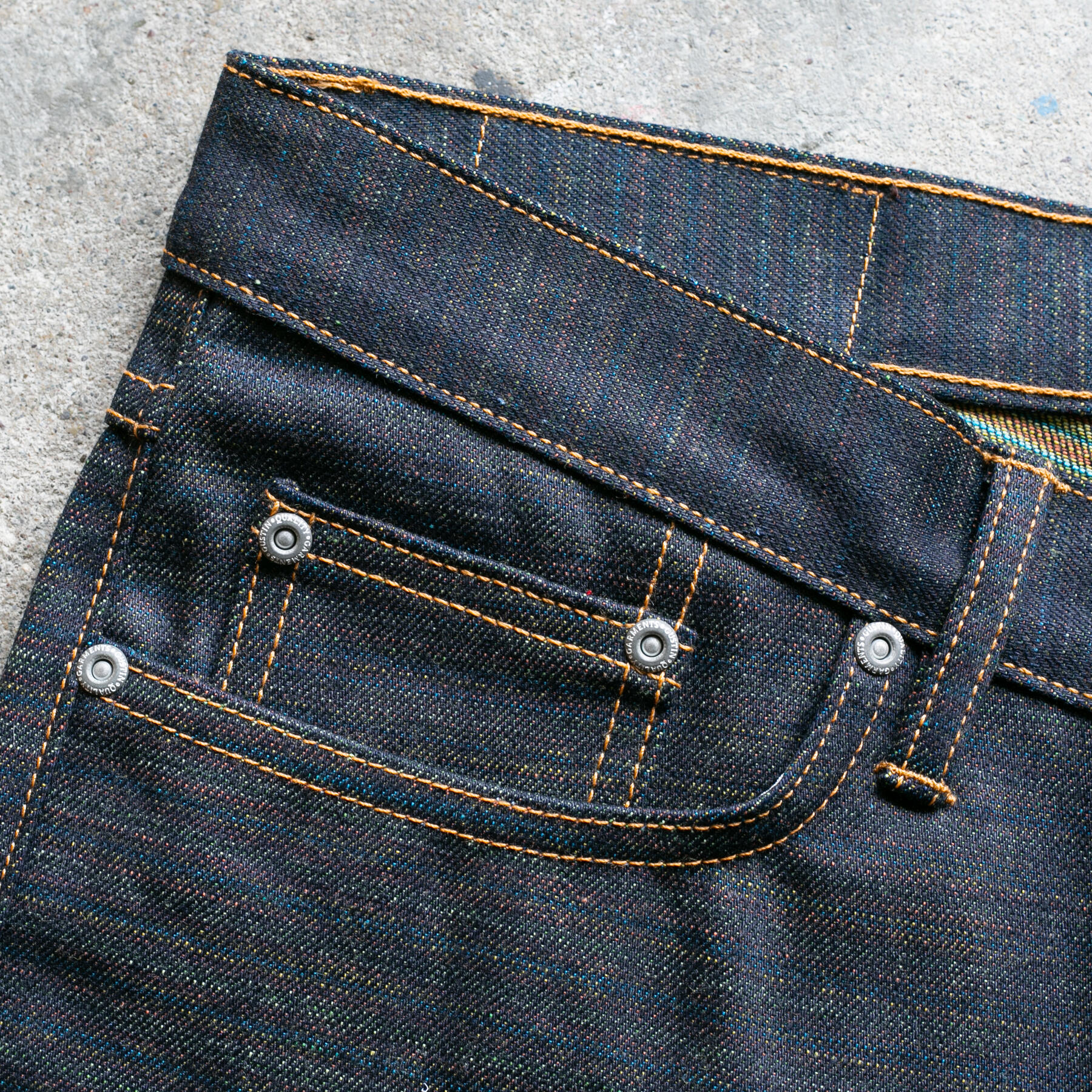 gustin #541 the rainbow selvedge