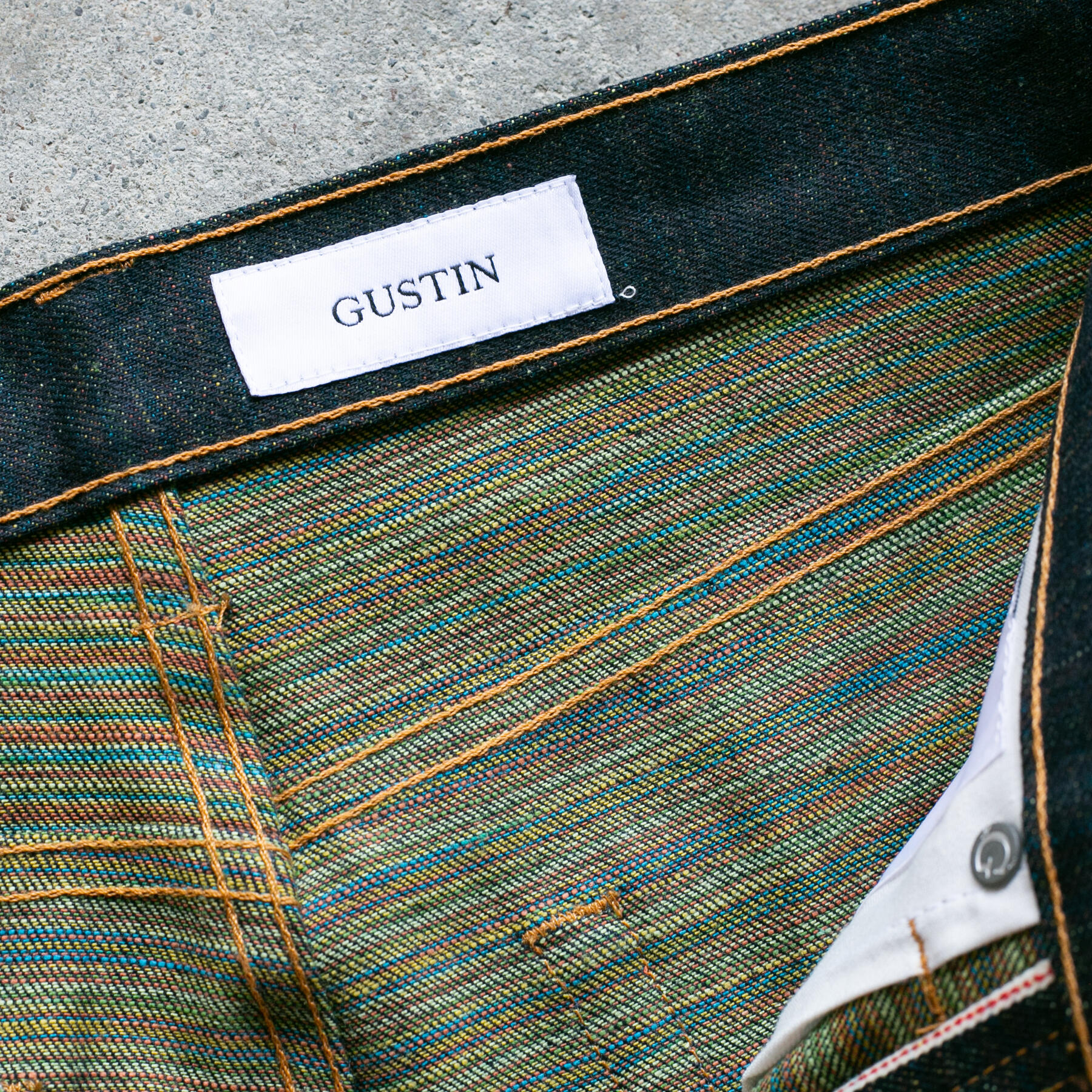gustin #541 the rainbow selvedge