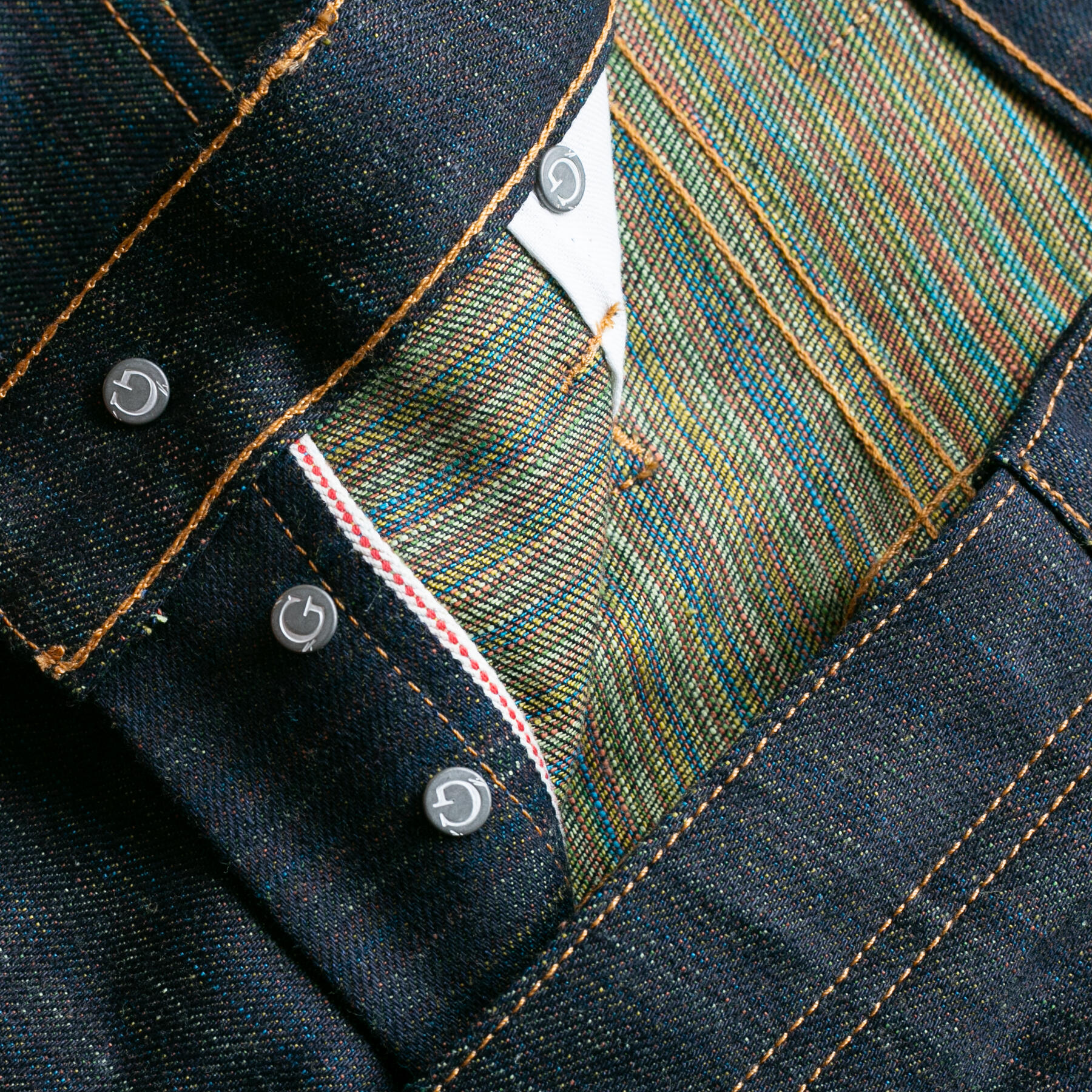 gustin #541 the rainbow selvedge