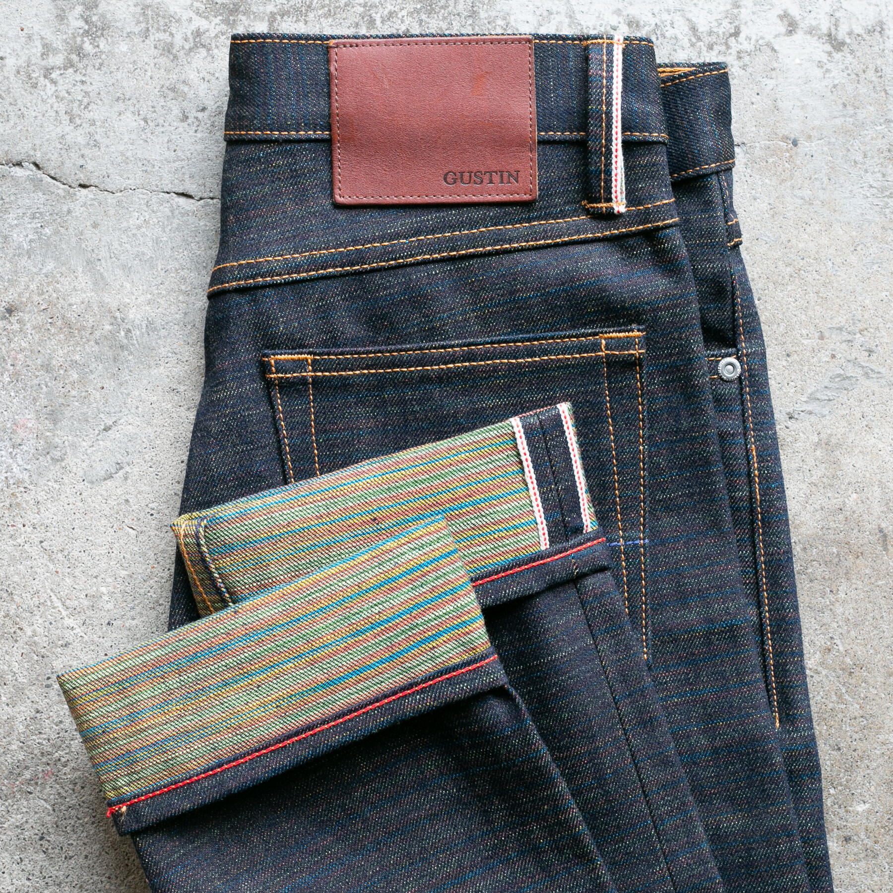gustin #541 the rainbow selvedge