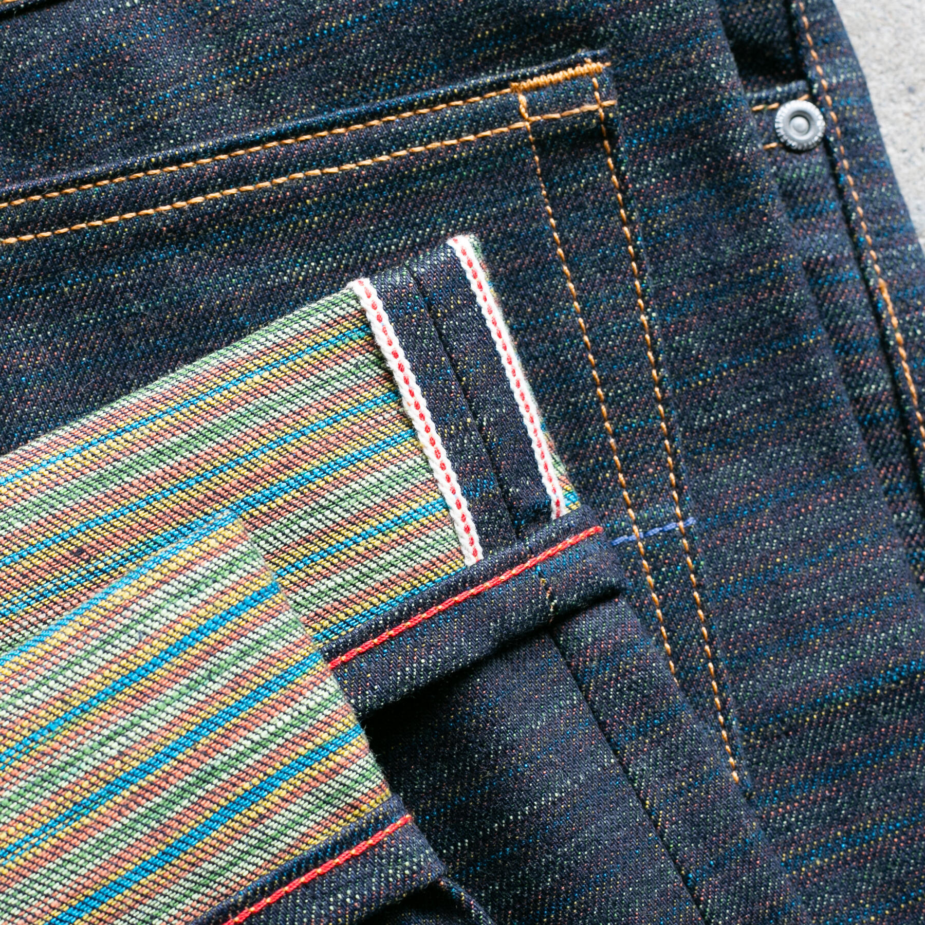 gustin #541 the rainbow selvedge