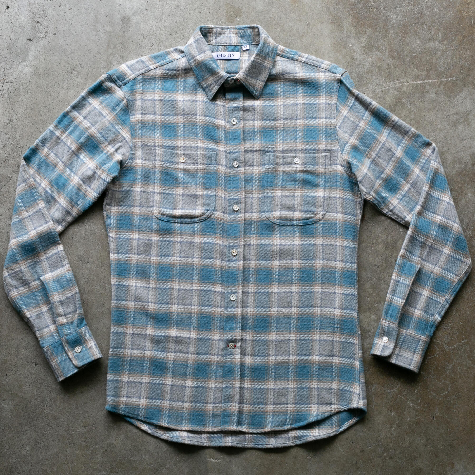 gustin #1304 beach shirt - seafoam