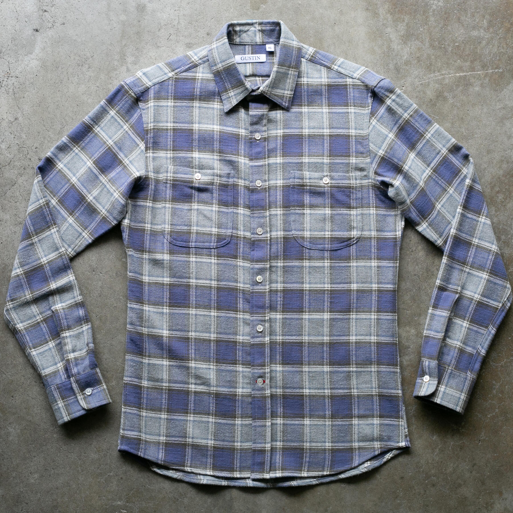 gustin #1303 beach shirt - purple haze