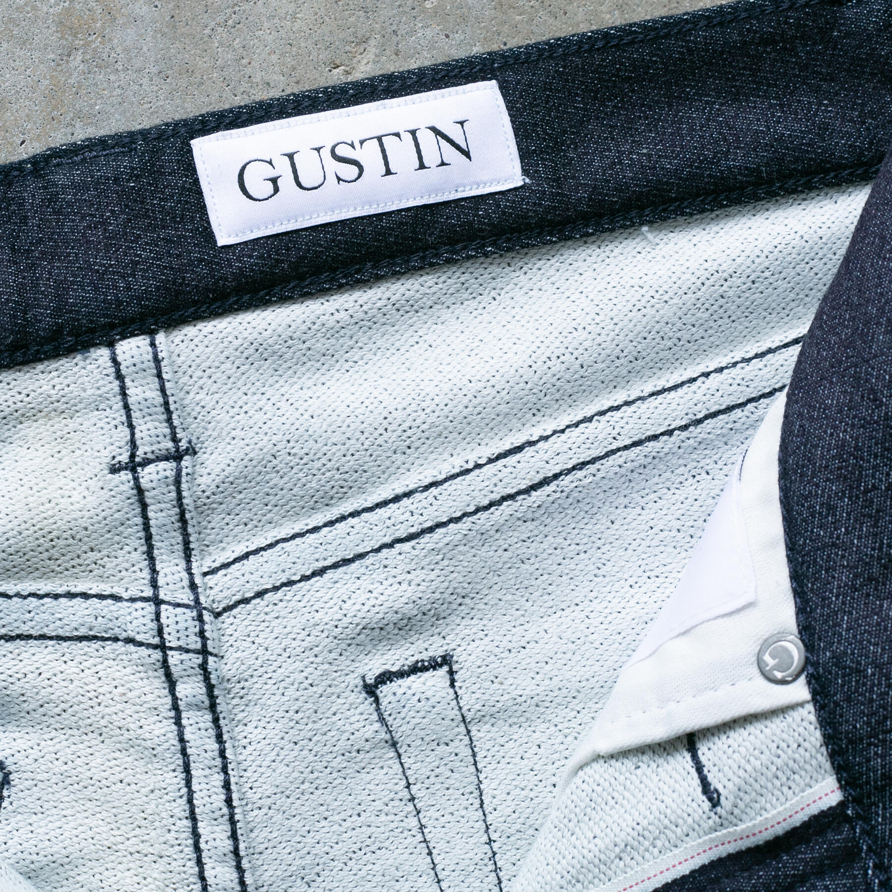 gustin #599 the loopback selvedge - indigo
