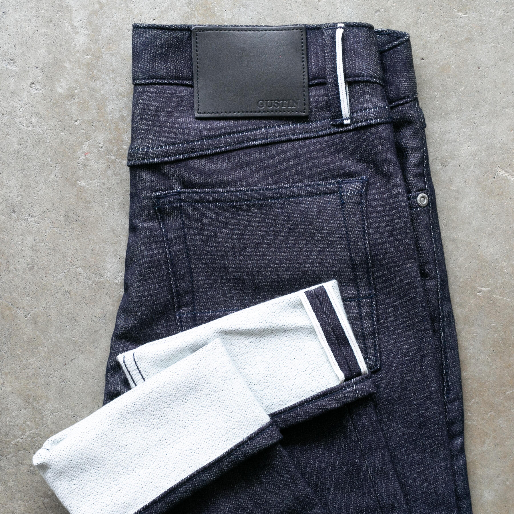 gustin #599 the loopback selvedge - indigo