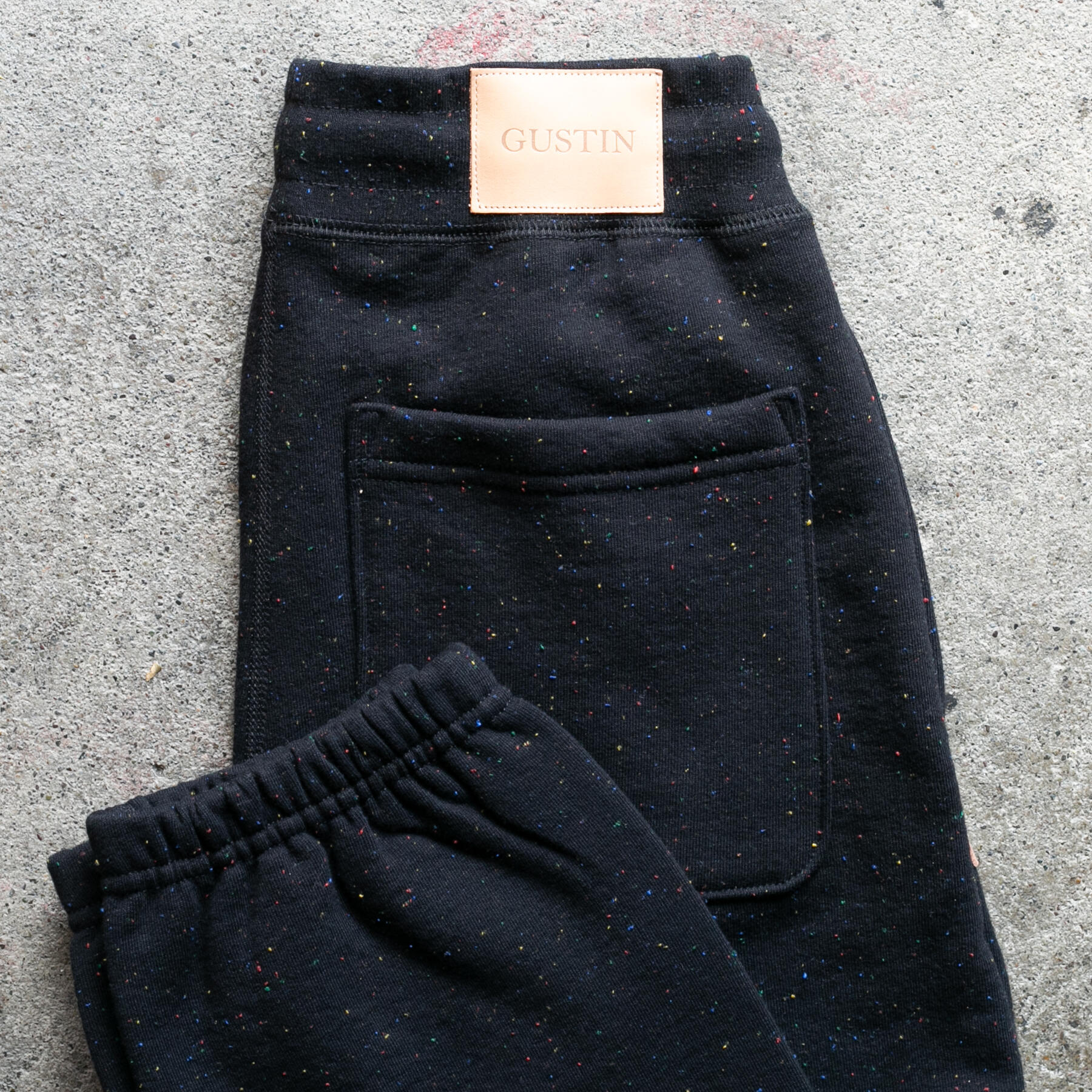 gustin vintage heavyweight sweatpants - cosmic rainbow nep