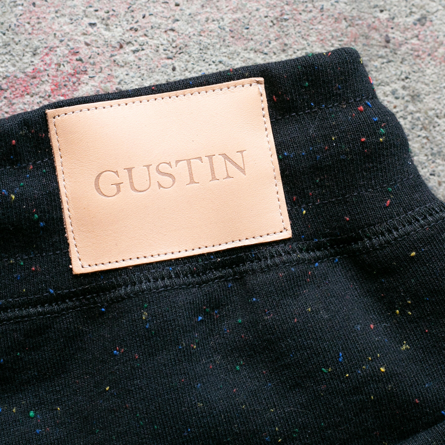gustin vintage heavyweight sweatpants - cosmic rainbow nep