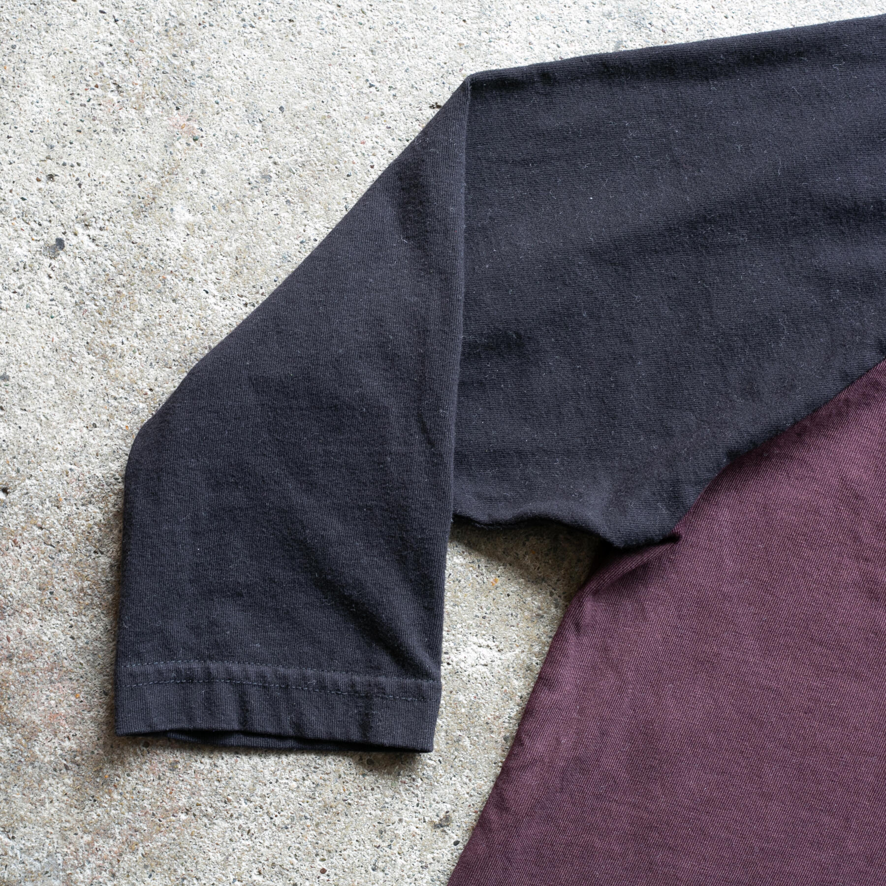 gustin baseball henley - oxblood