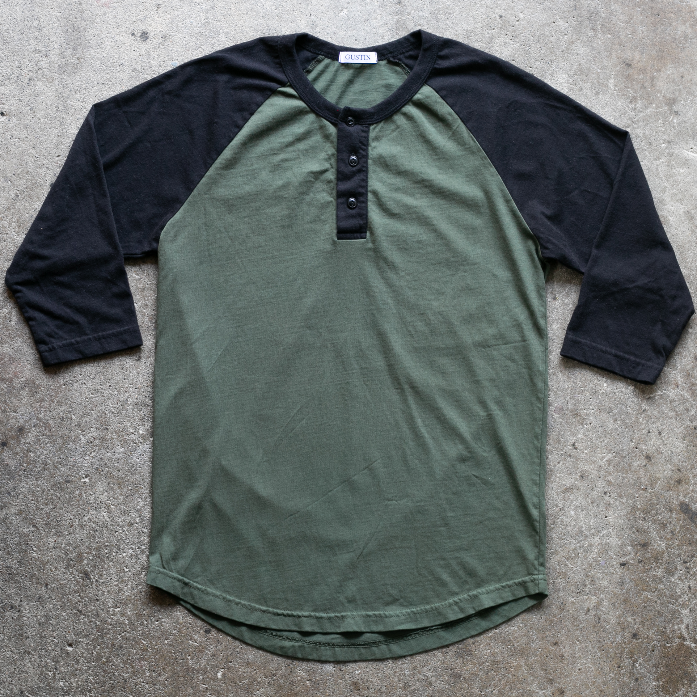 Baseball Henley - Olive | Gustin | Knits | Baseball Tees