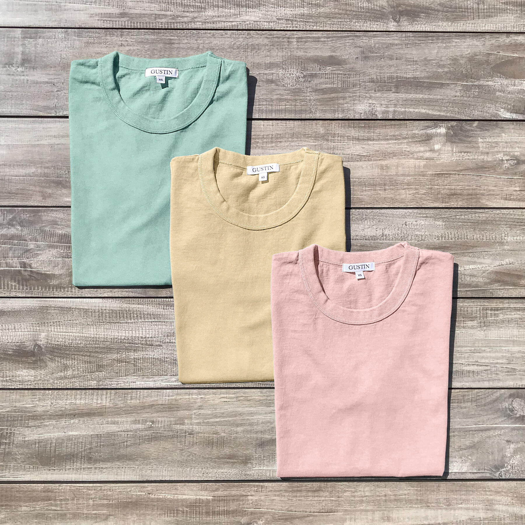 gustin heavyweight t-shirt '70s beach collection