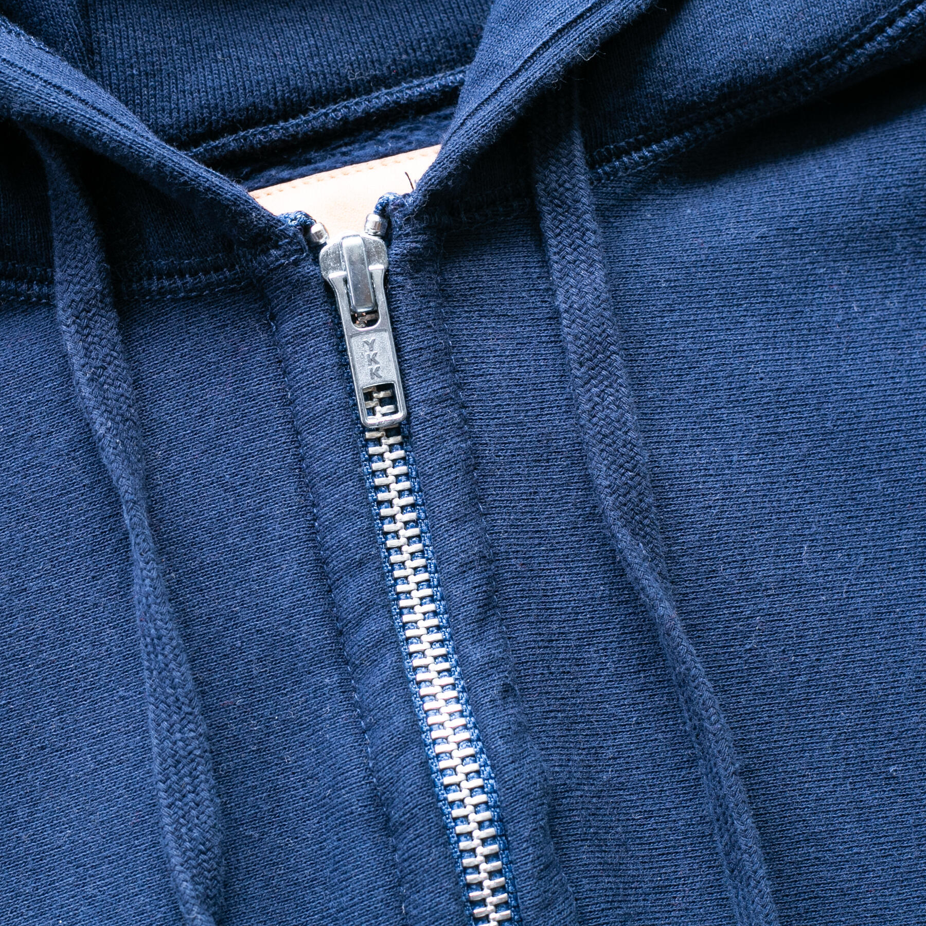gustin vintage heavyweight zip hoodie - navy