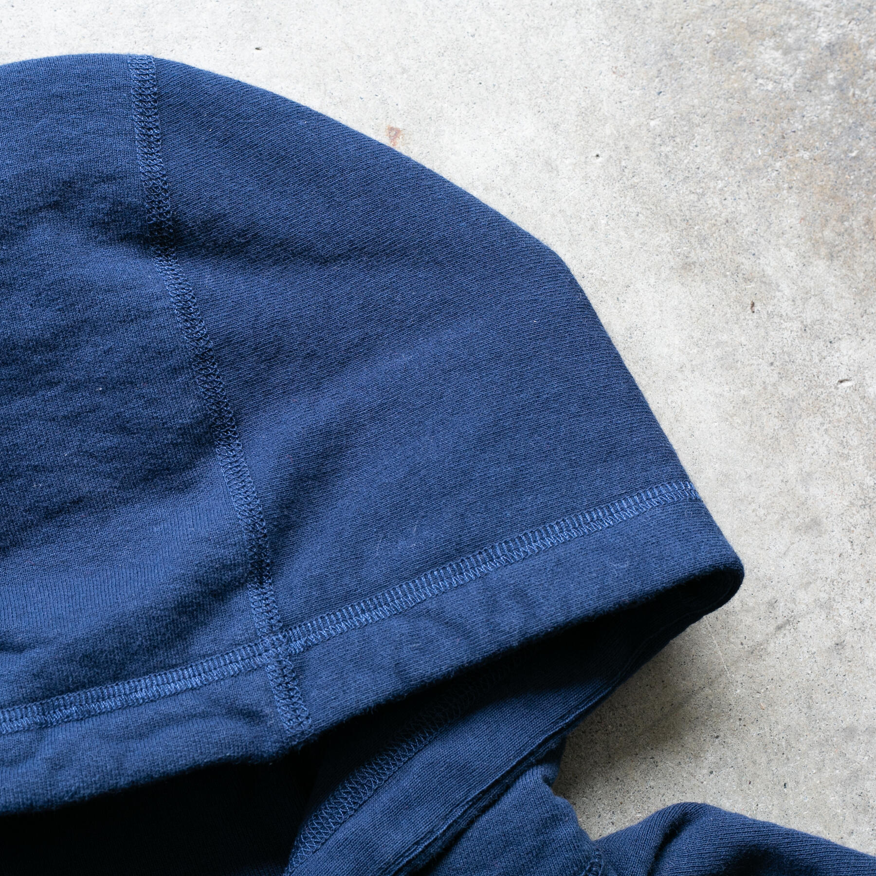 gustin vintage heavyweight zip hoodie - navy