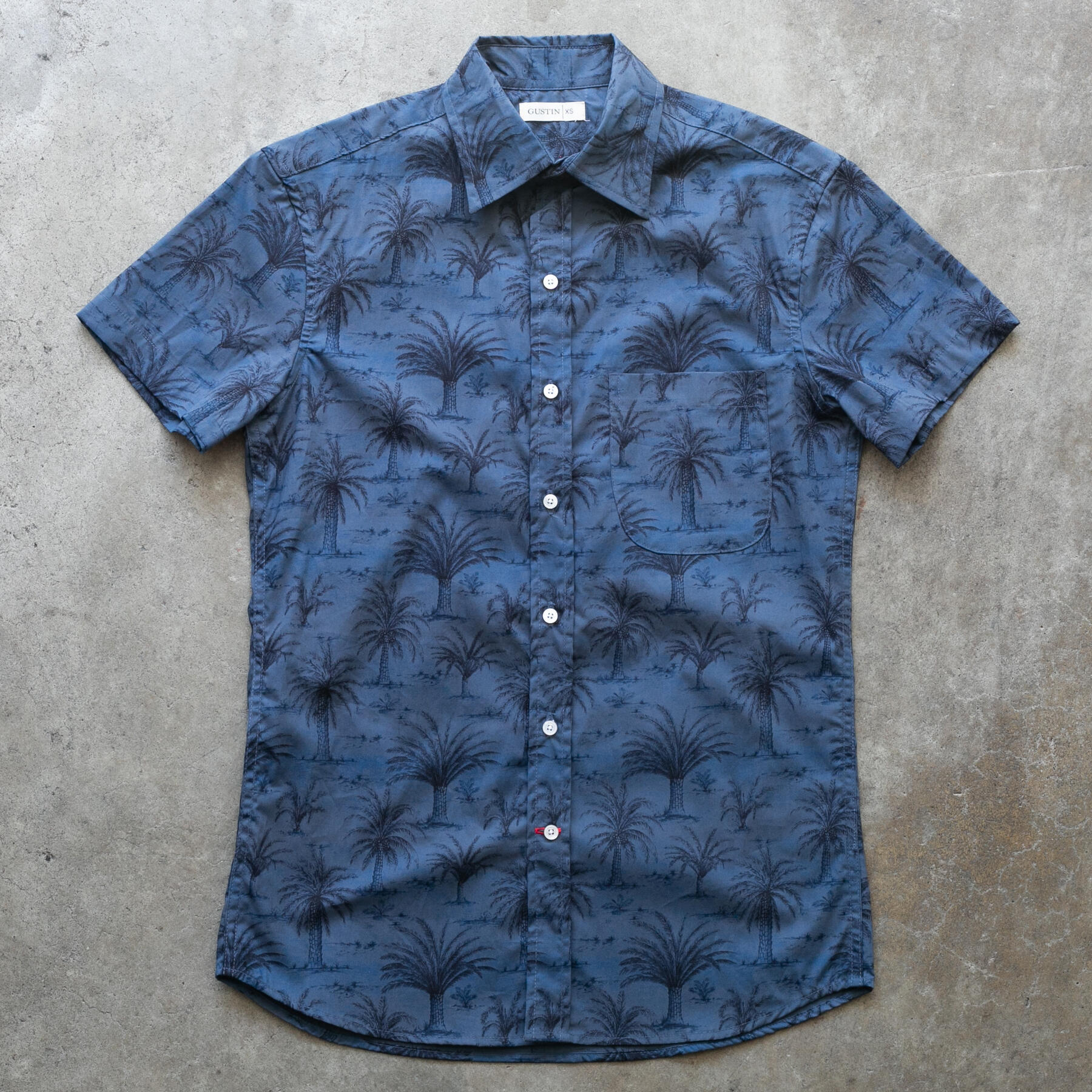 gustin #1254 retro hawaiian - deep ocean