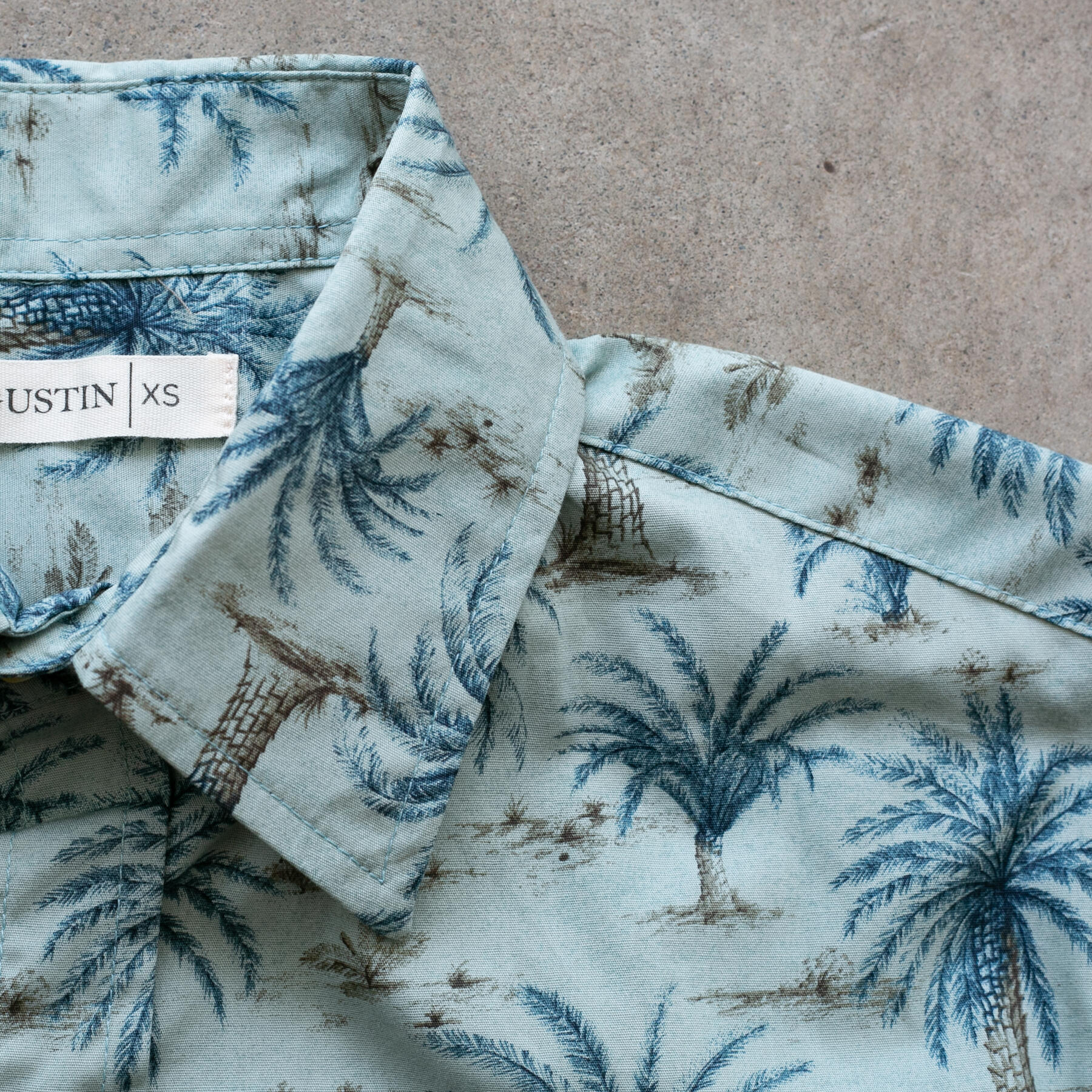 gustin #1255 retro hawaiian - aqua