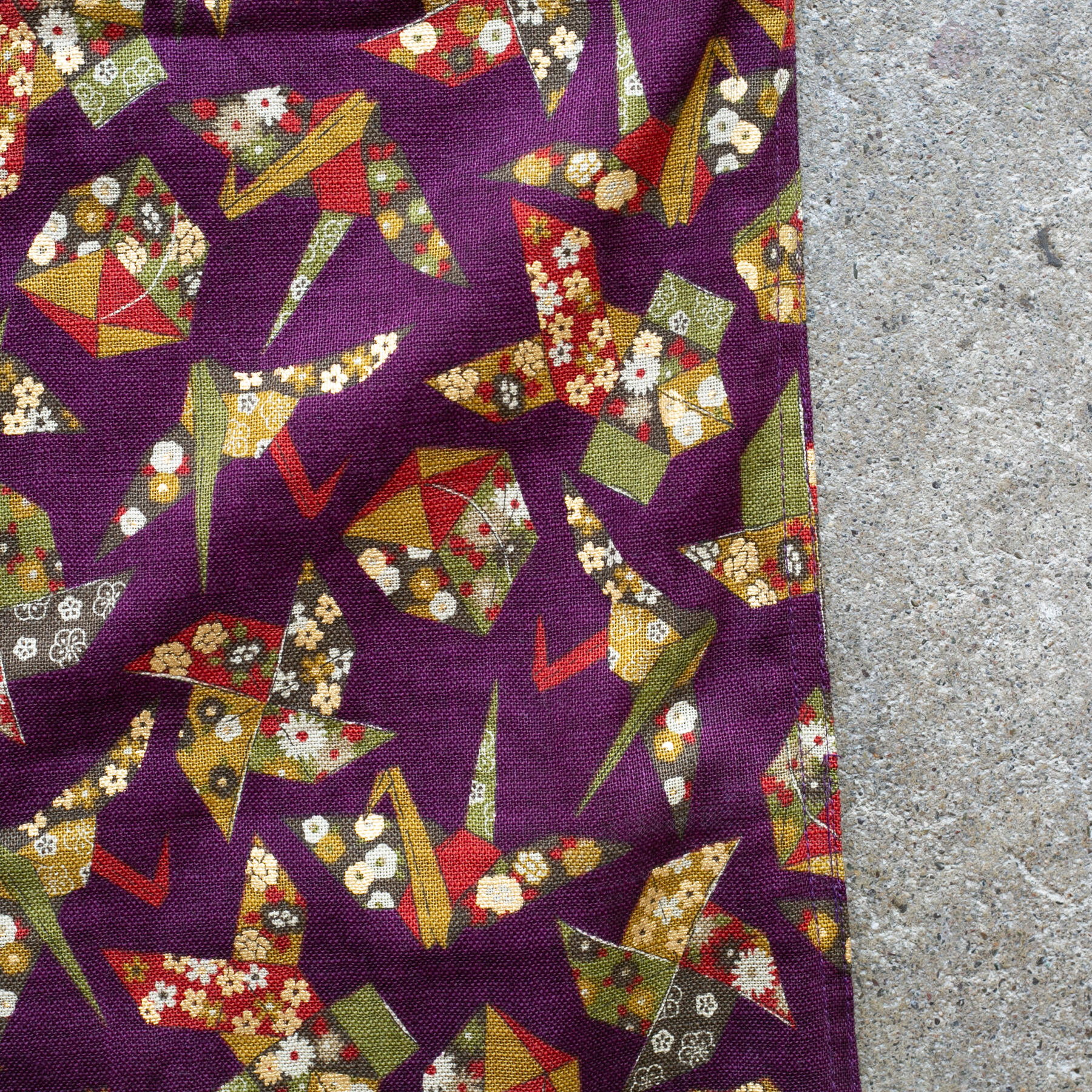gustin #1261 japan retro leisure origami shirt - burgundy