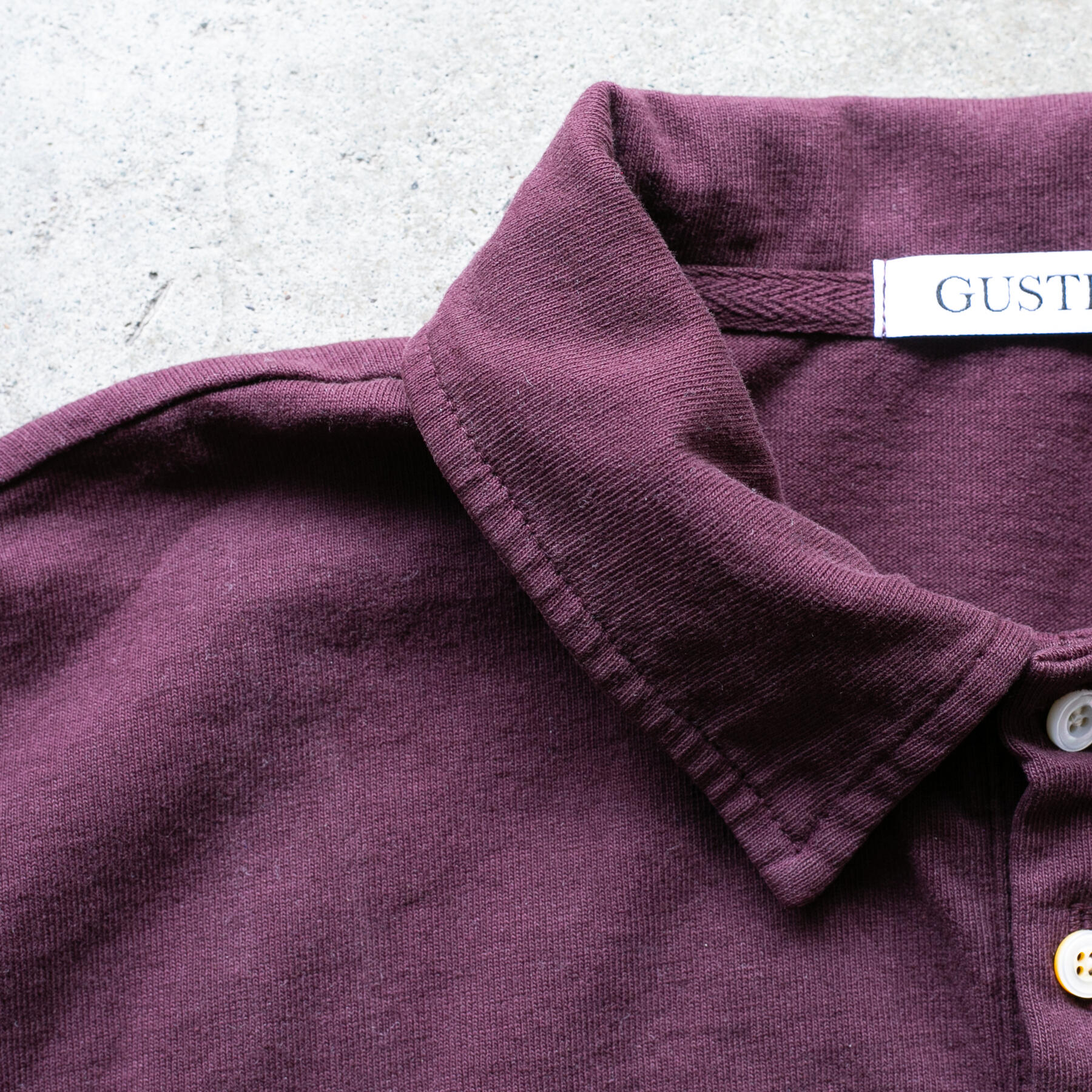 gustin american heavy polo - oxblood