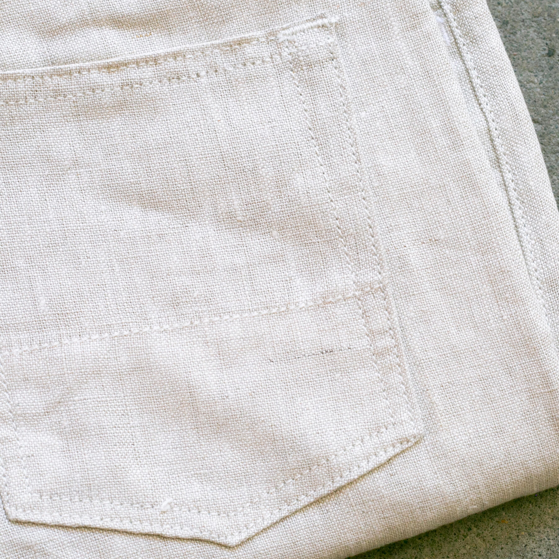 gustin #203 rustic slub linen 5 pocket
